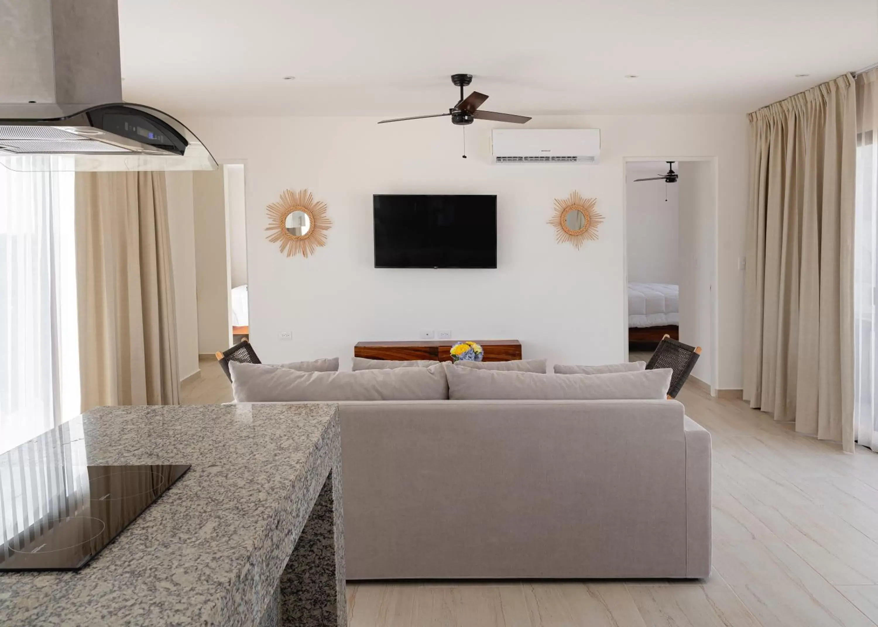 Communal lounge/ TV room, Seating Area in Apartment and Penthouse Blue Luxury Kukulkan Tulum