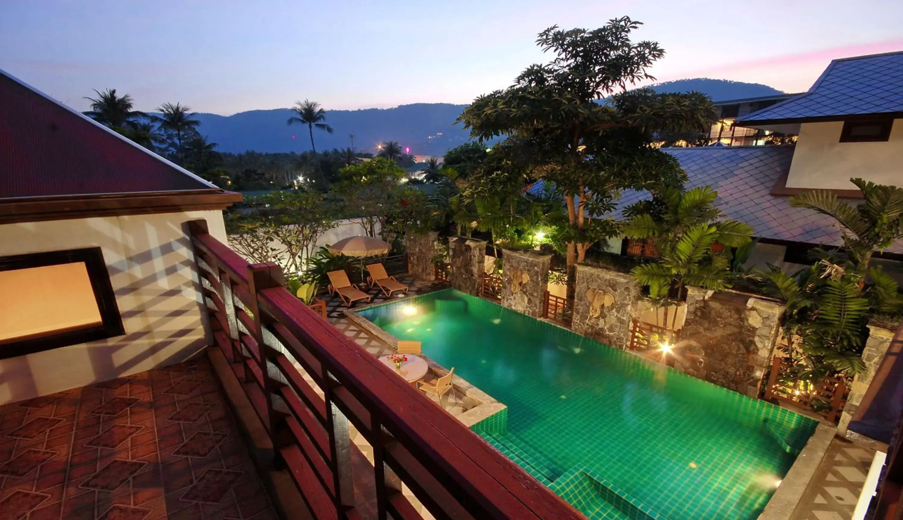 Swimming pool, Pool View in Samui Sun Villa