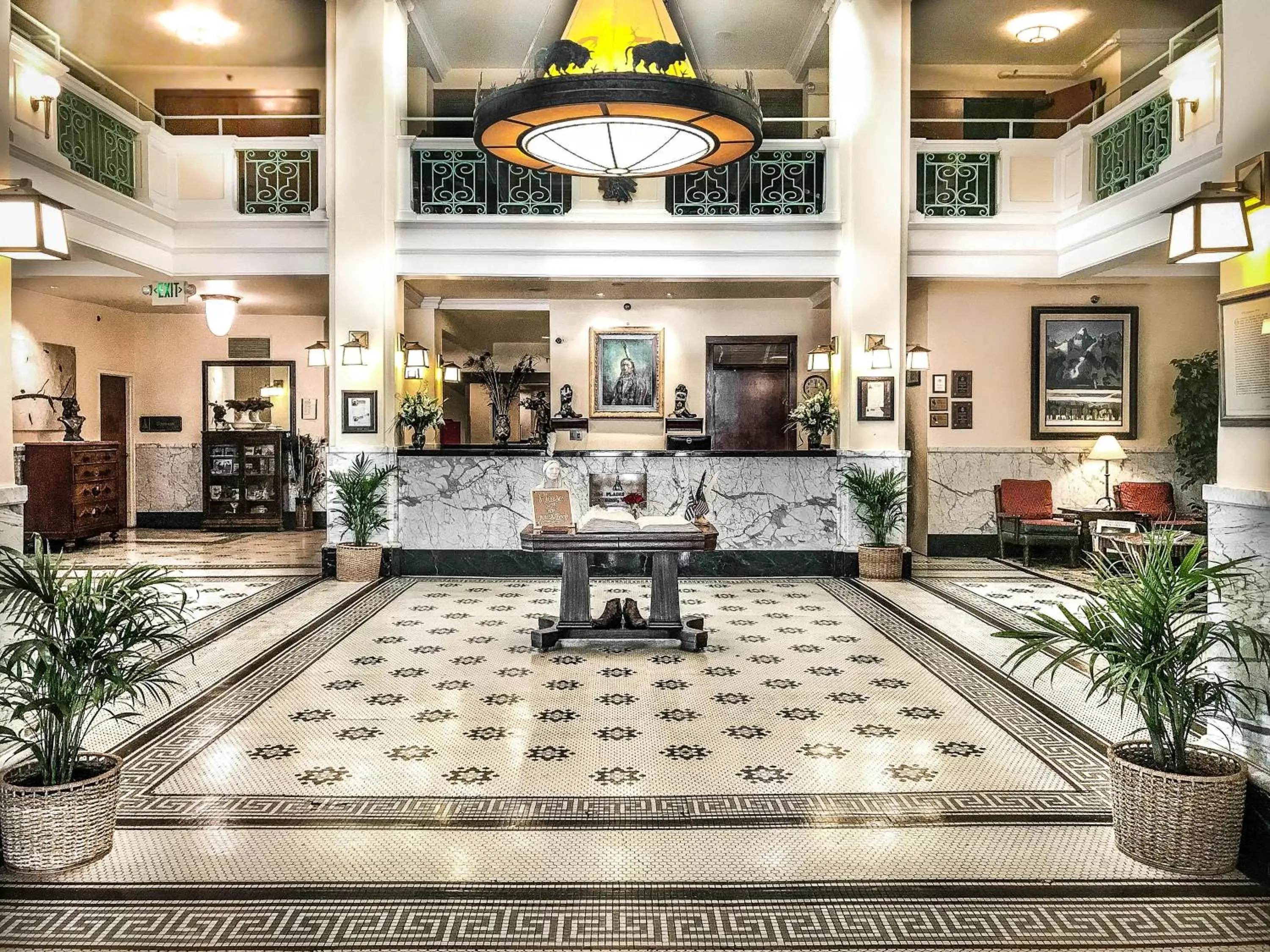 Lobby or reception, Lobby/Reception in Historic Plains Hotel