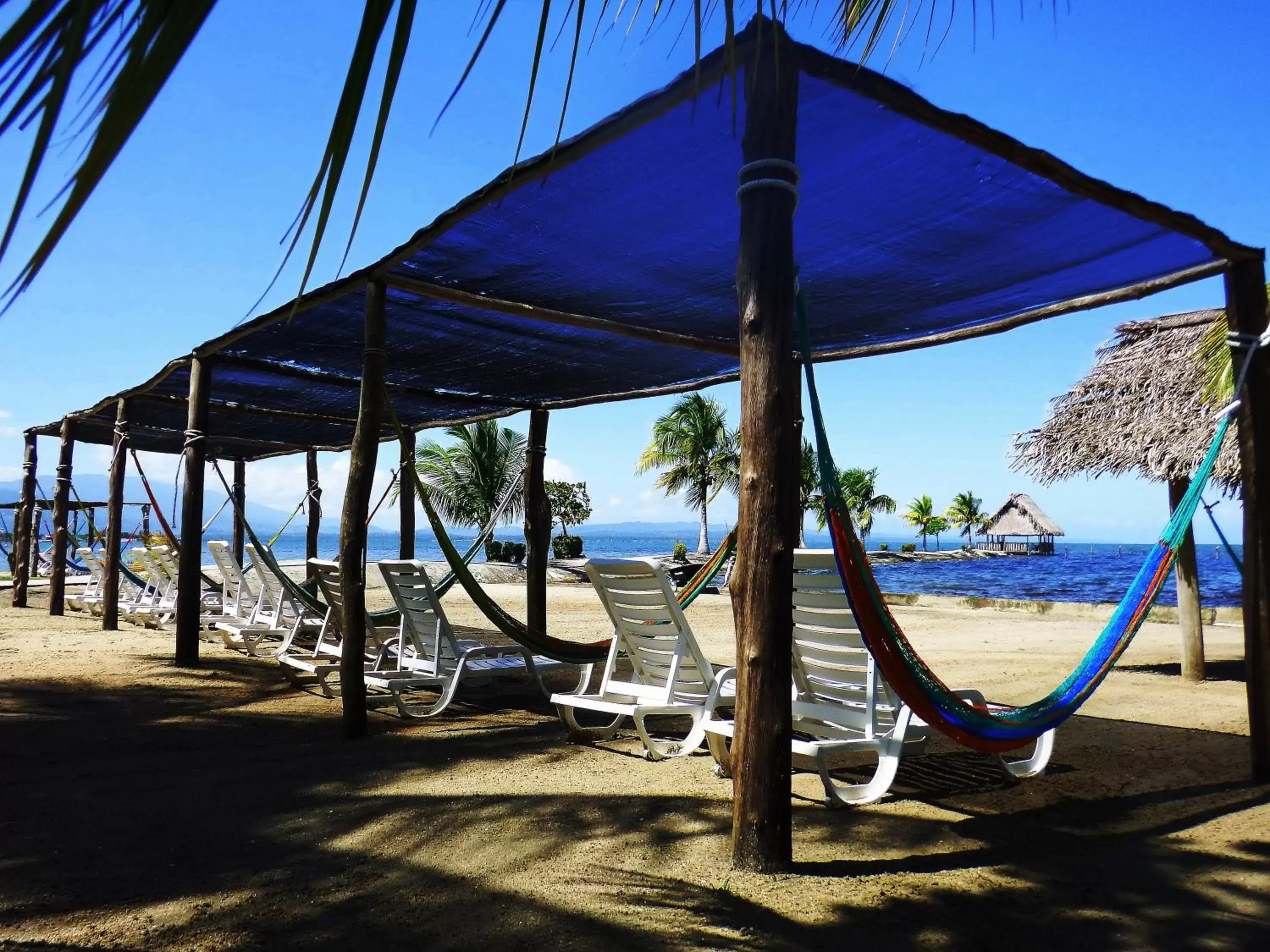 Bird's eye view, Beach in Amatique Bay Hotel