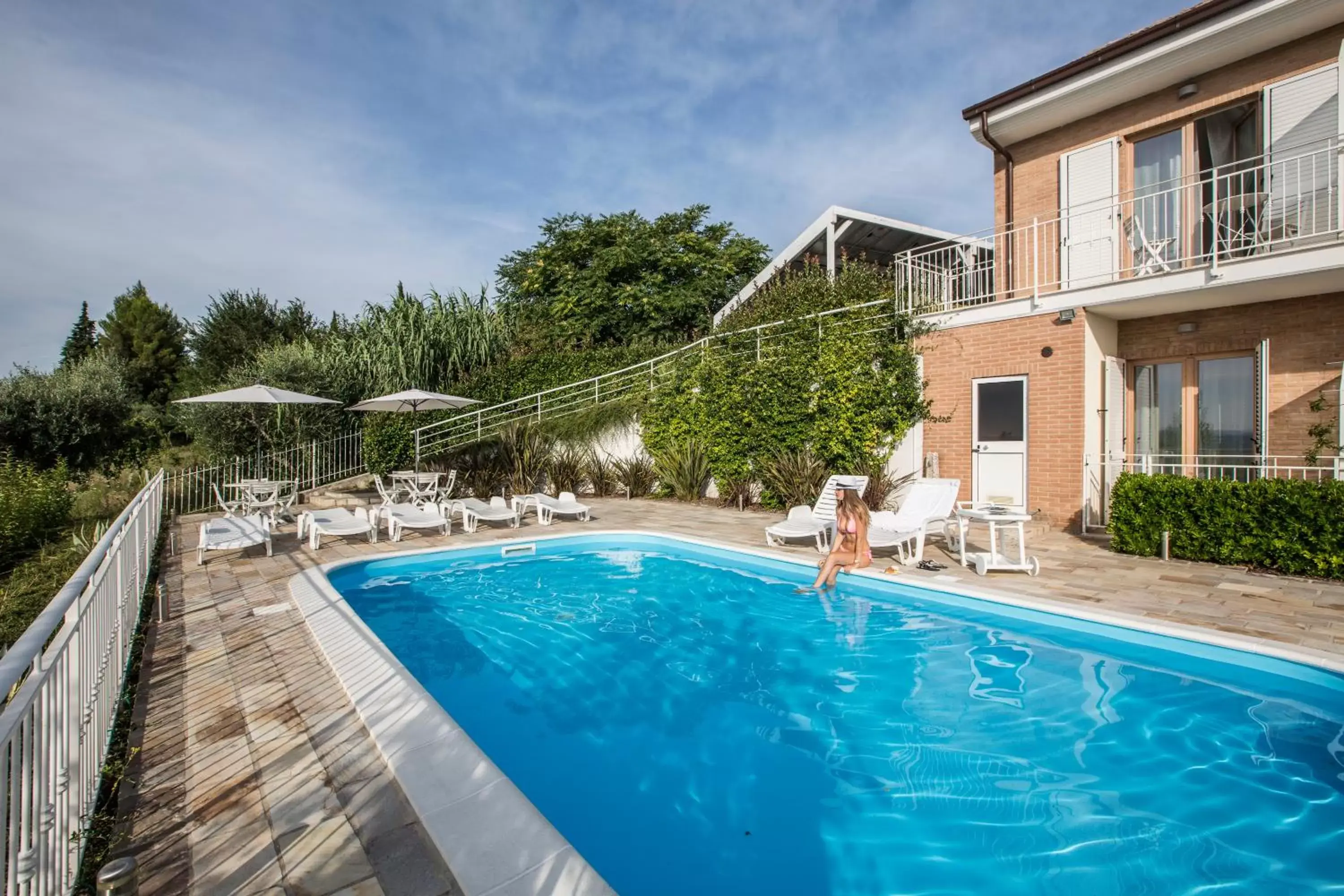 Pool view, Swimming Pool in B&B Belvedere