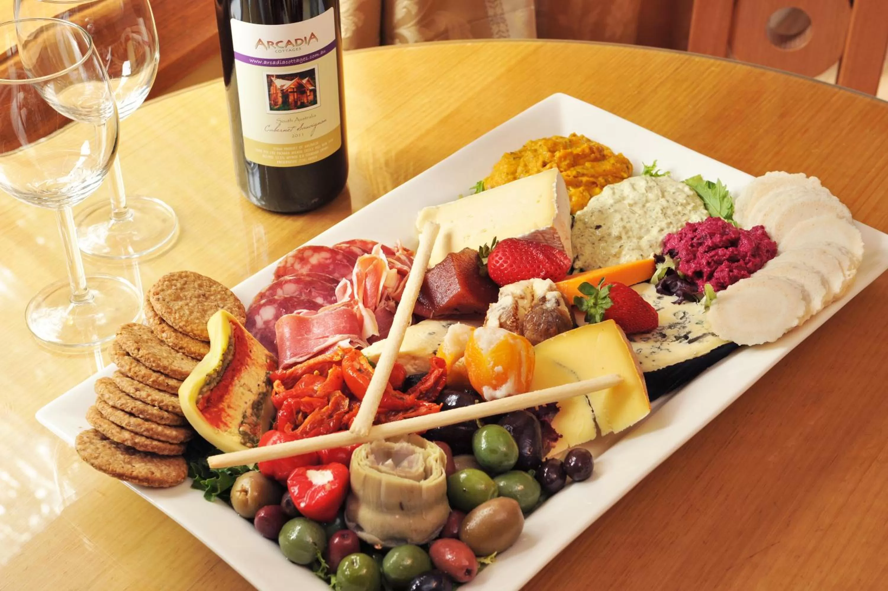 Food and drinks, Food in Arcadia Cottages