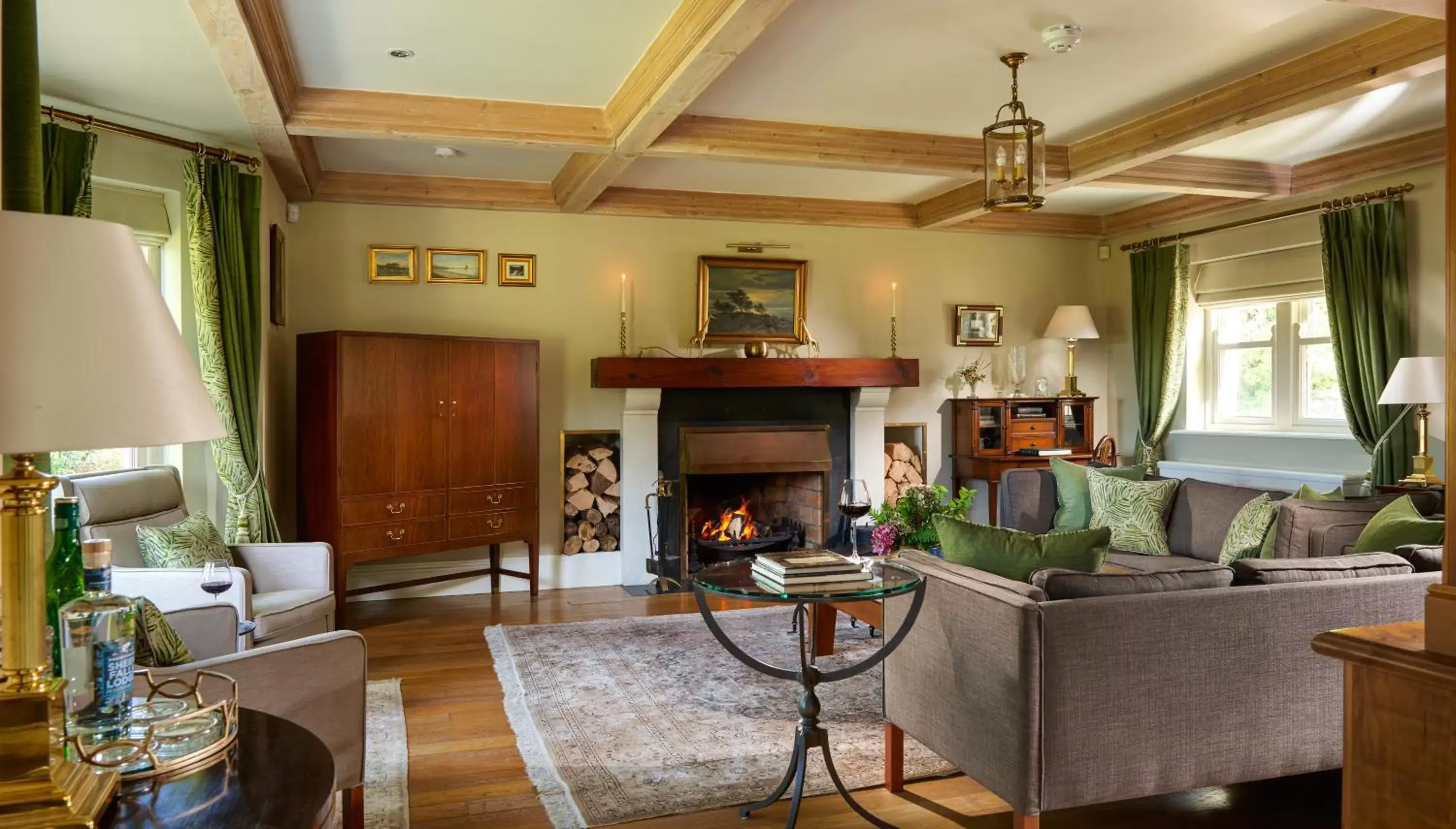 Living room in Sheen Falls Lodge