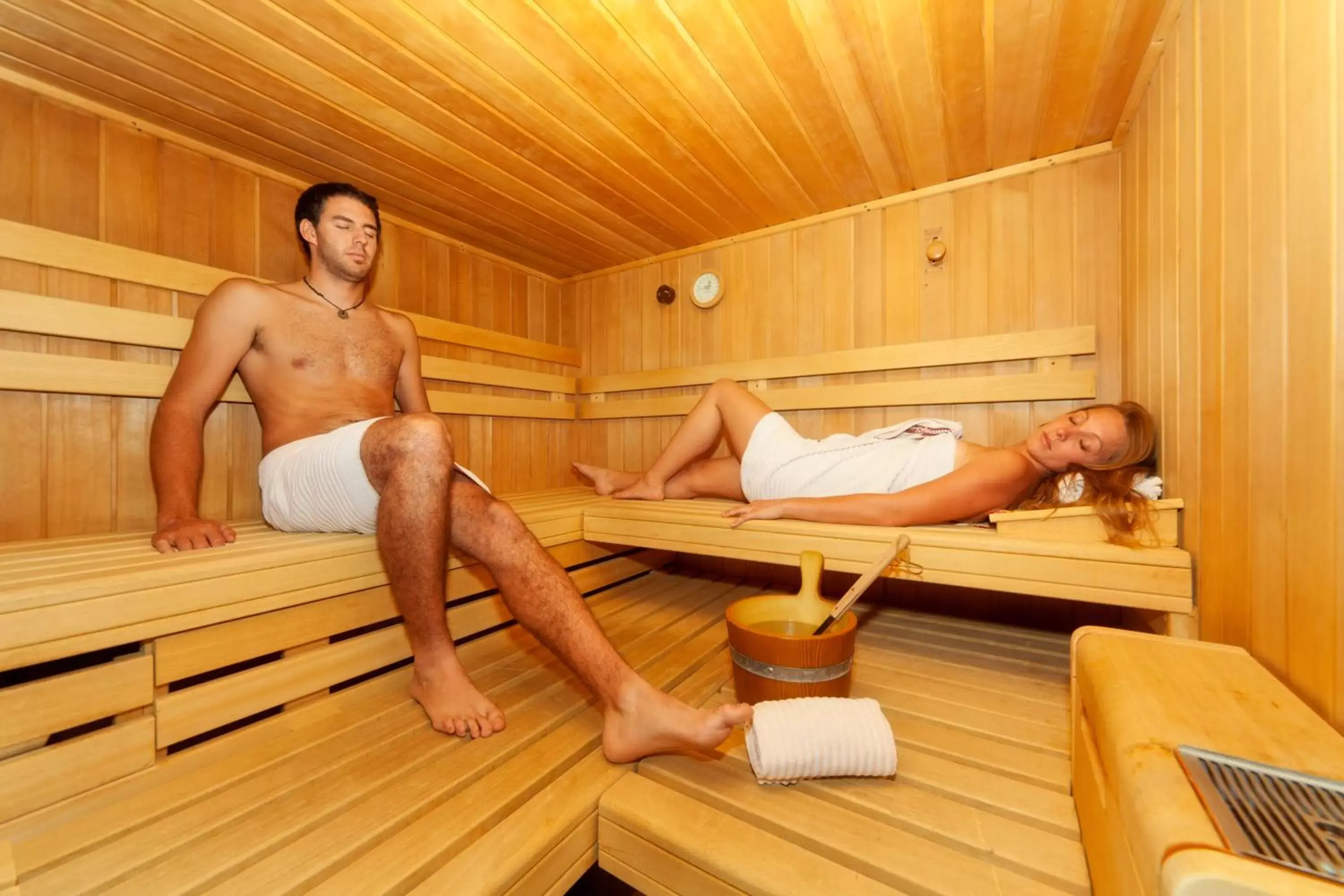 Sauna, Guests in Hotel Christiania