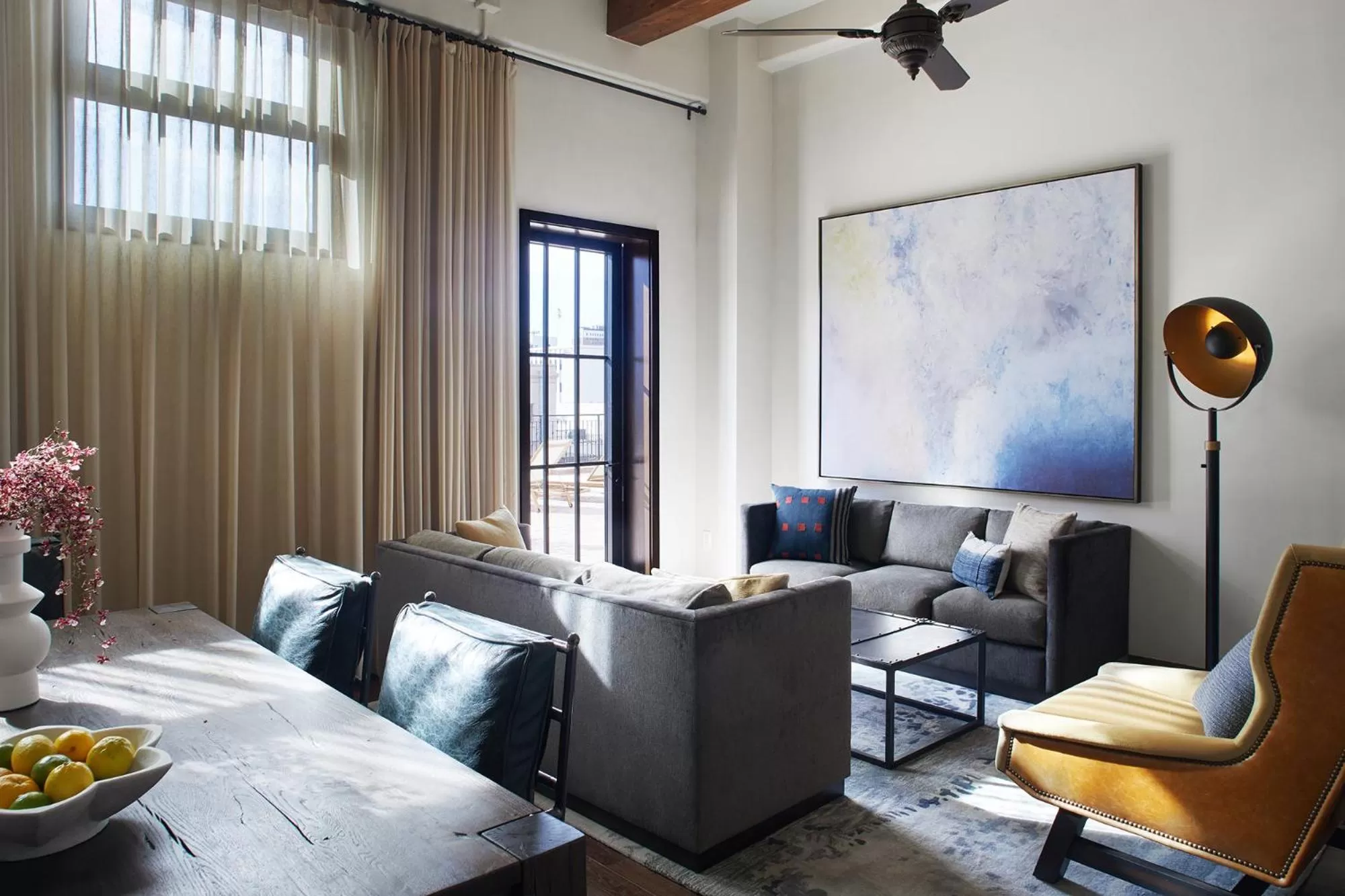 Living room in Hotel Figueroa, Unbound Collection by Hyatt