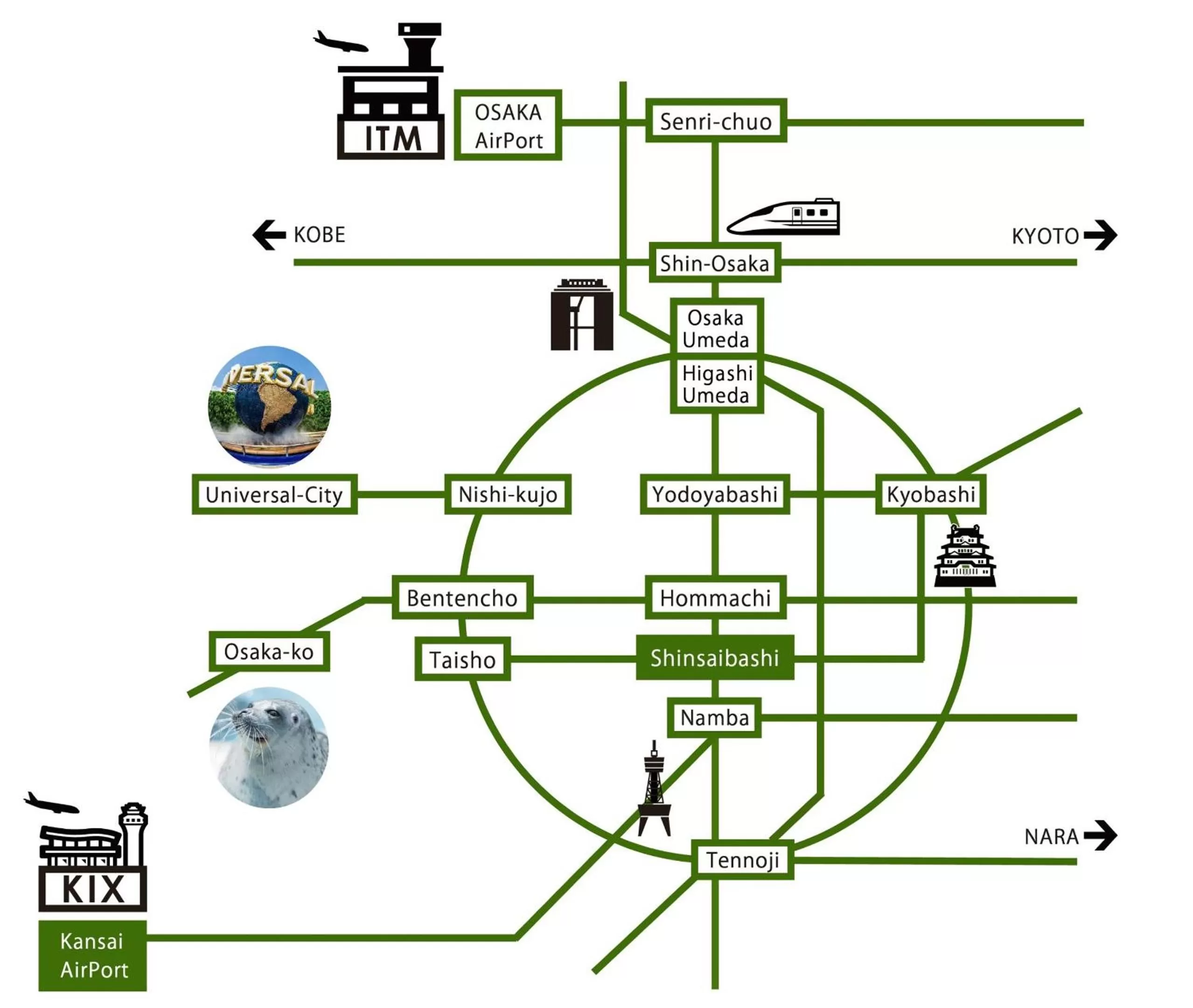 Off site in Takuto Hotel Osaka Shinsaibashi