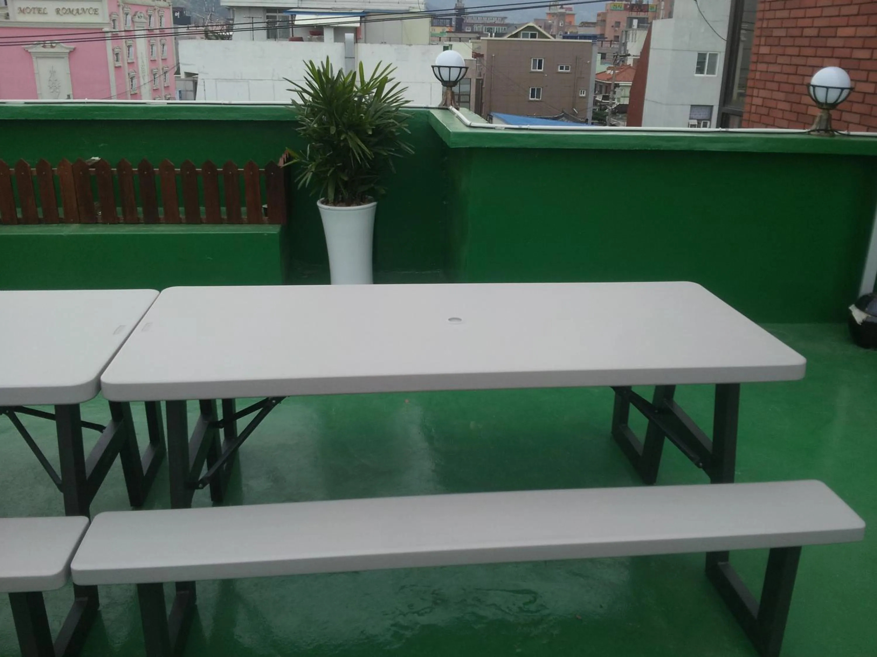 Decorative detail in Gyeongju Namu Guesthouse