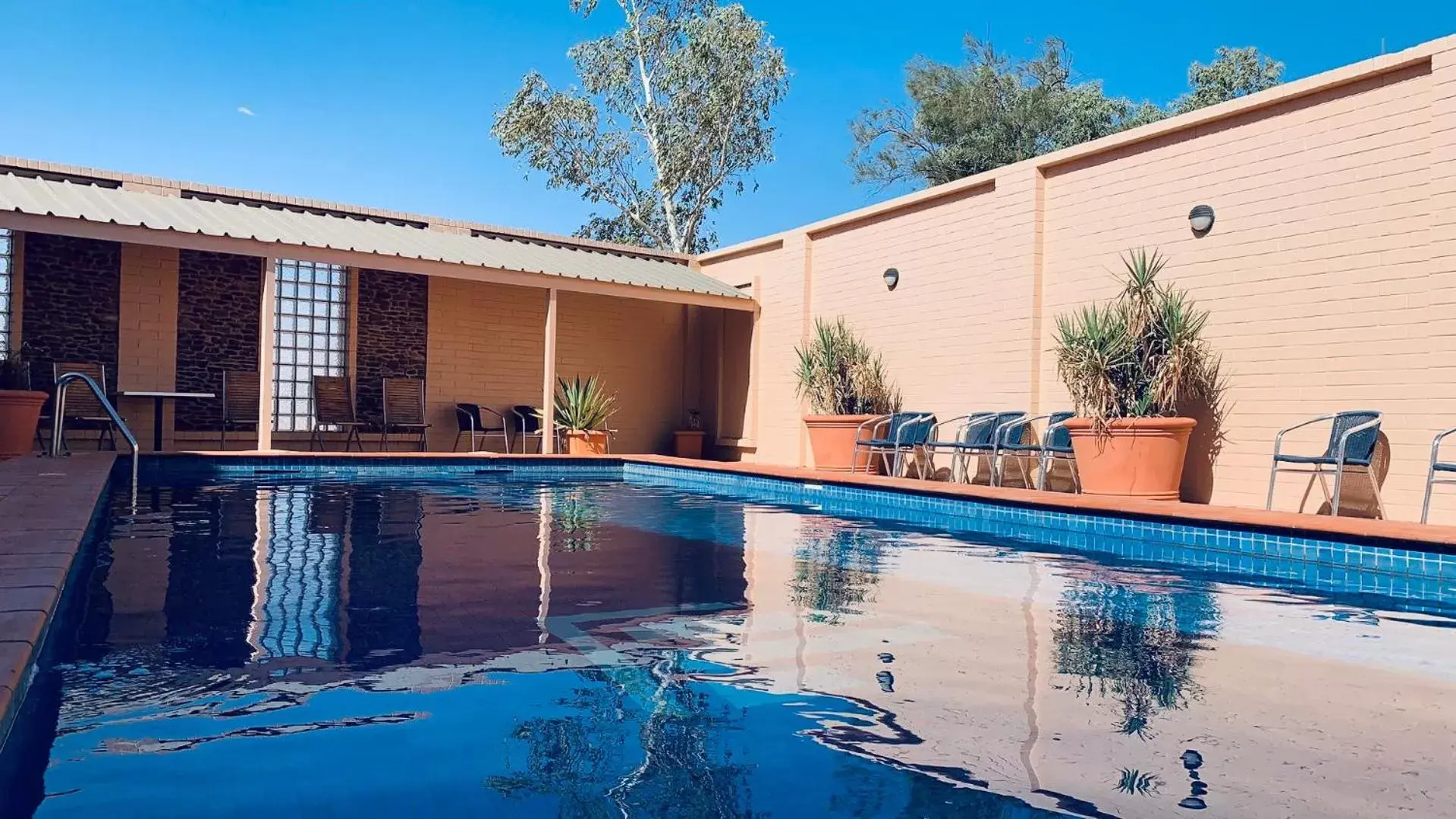 Swimming Pool in Desert Cave Hotel