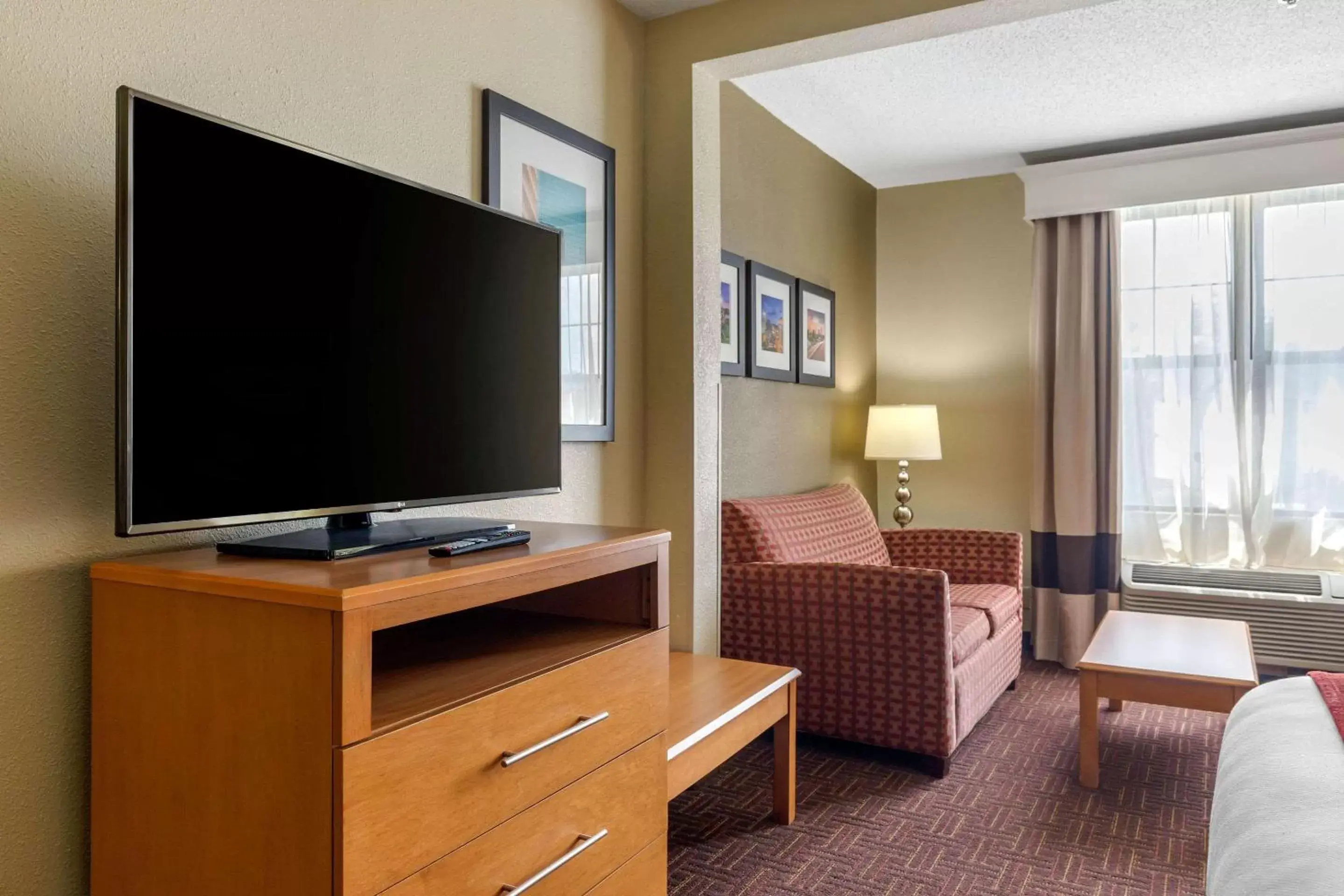 Photo of the whole room, TV/Entertainment Center in Comfort Suites Hanes Mall