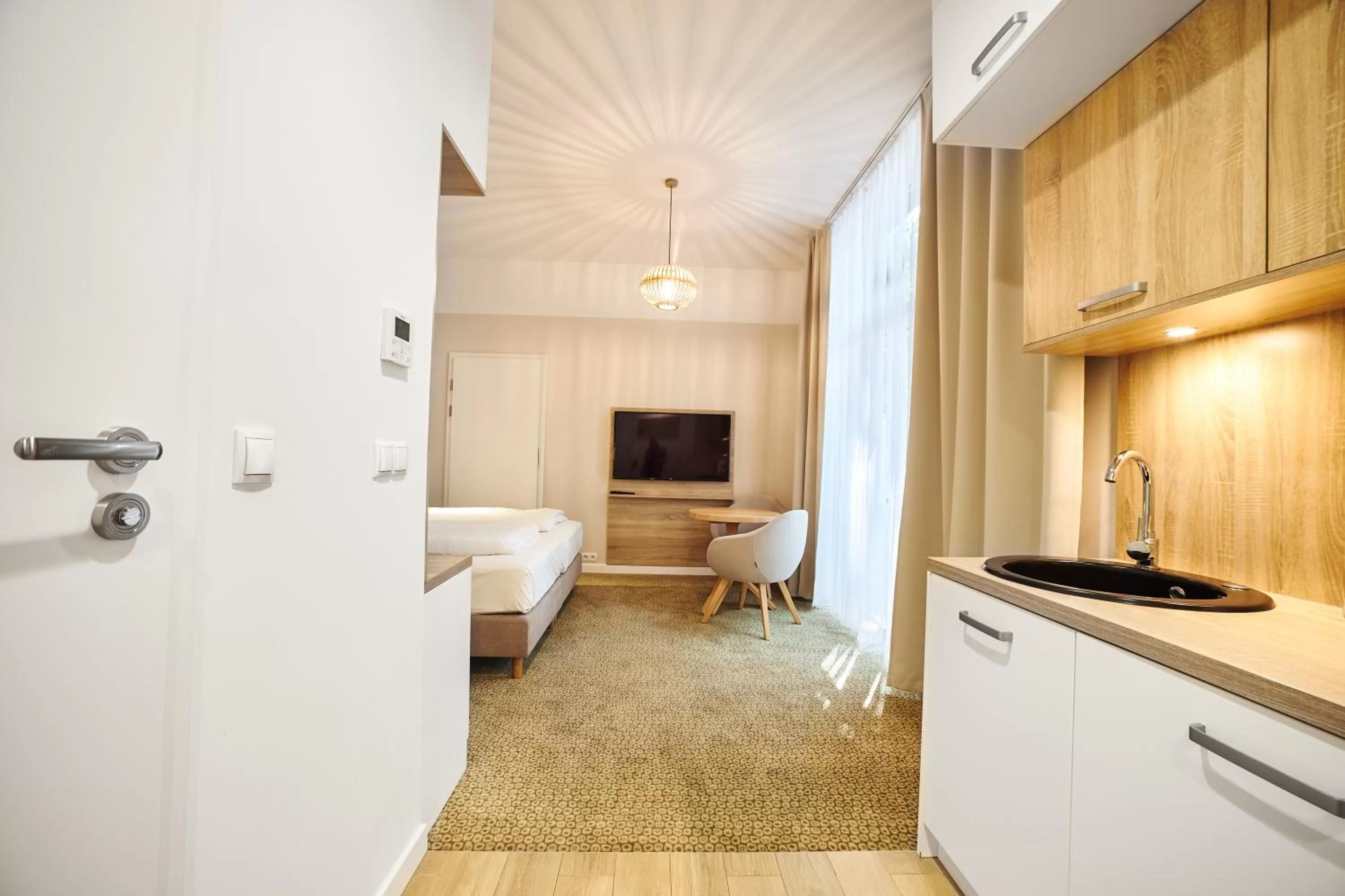 Bed in Molo Park Aparthotel