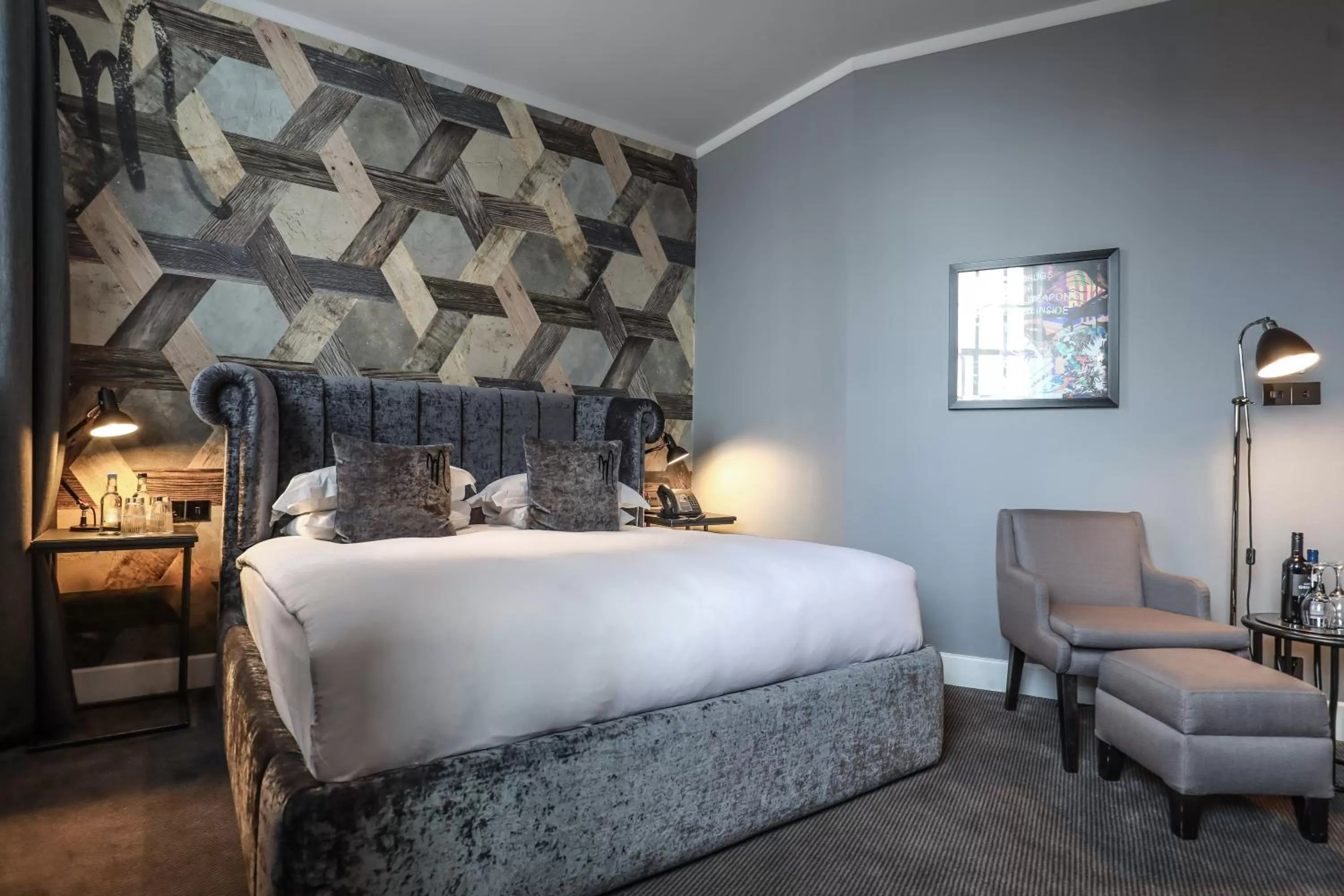 Bedroom, Bed in Malmaison Hotel Leeds
