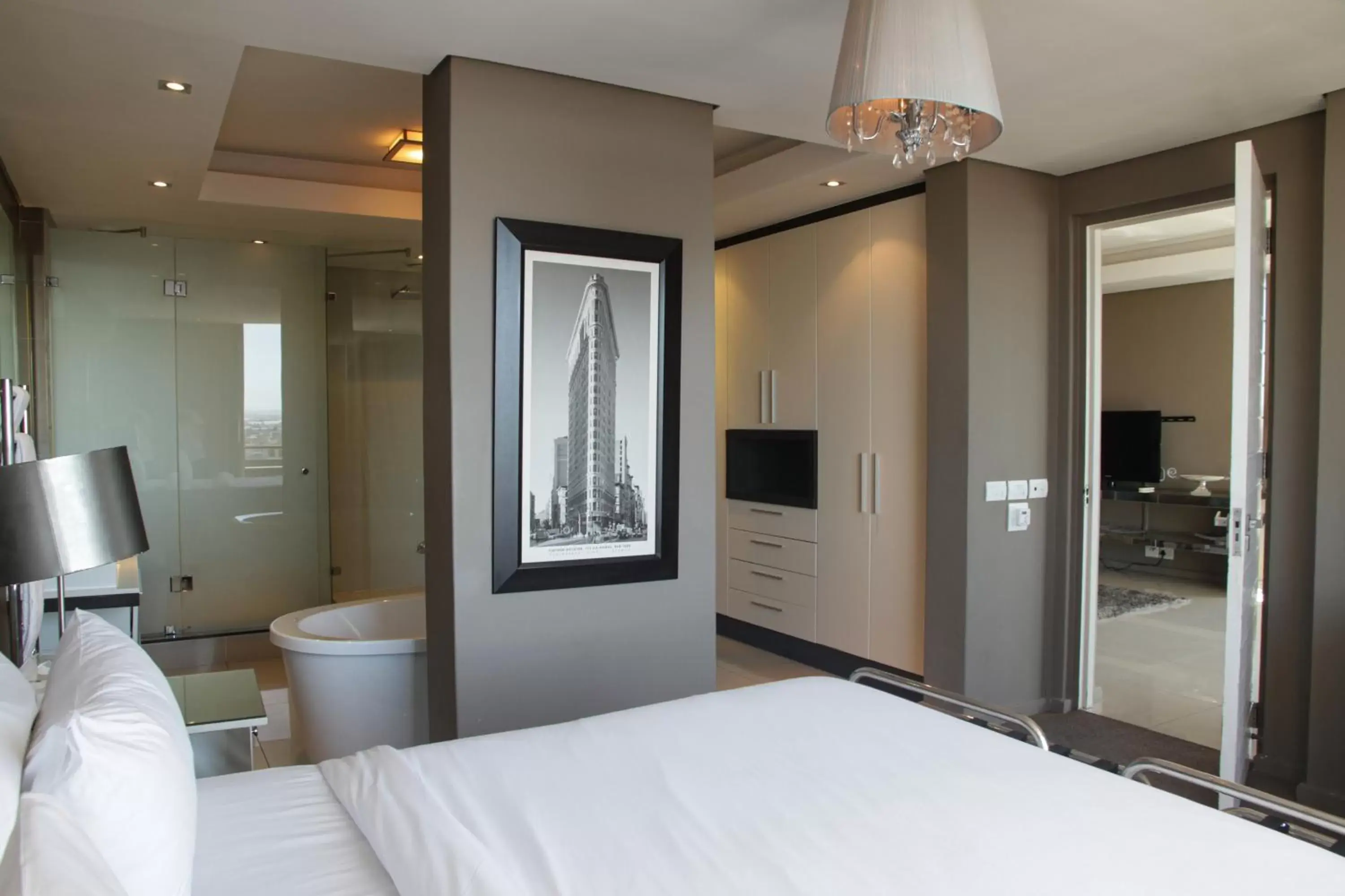 Bedroom, Bed in The Residences at Crystal Towers