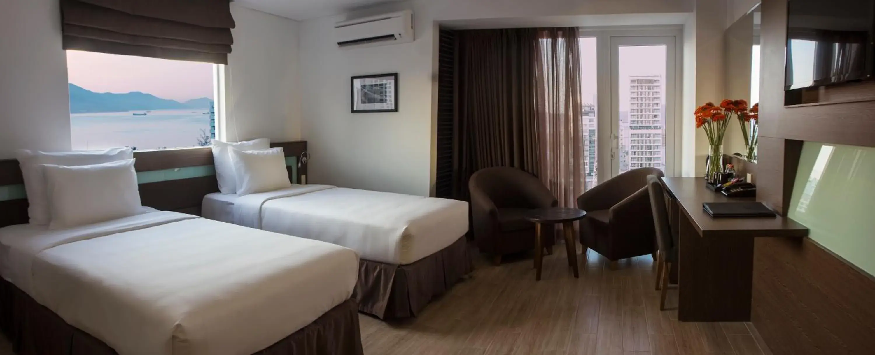 Bed in Aroma Nha Trang Boutique Hotel