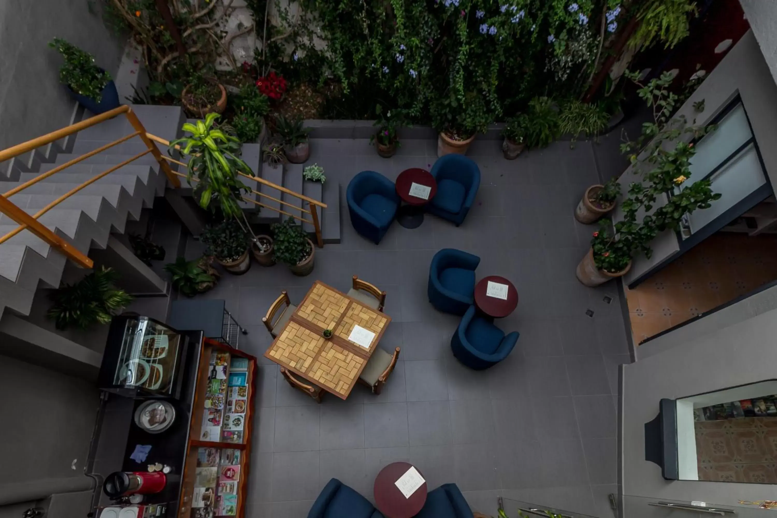 Inner courtyard view in Arawi Hotel Boutique