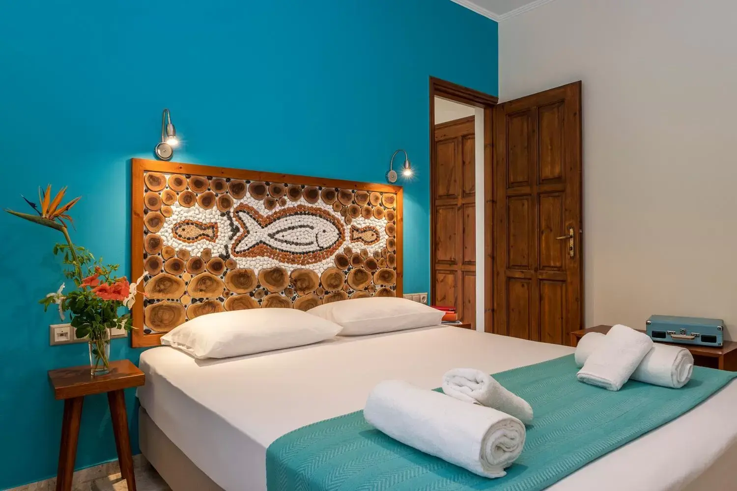 Bed in Aris Boutique Hotel