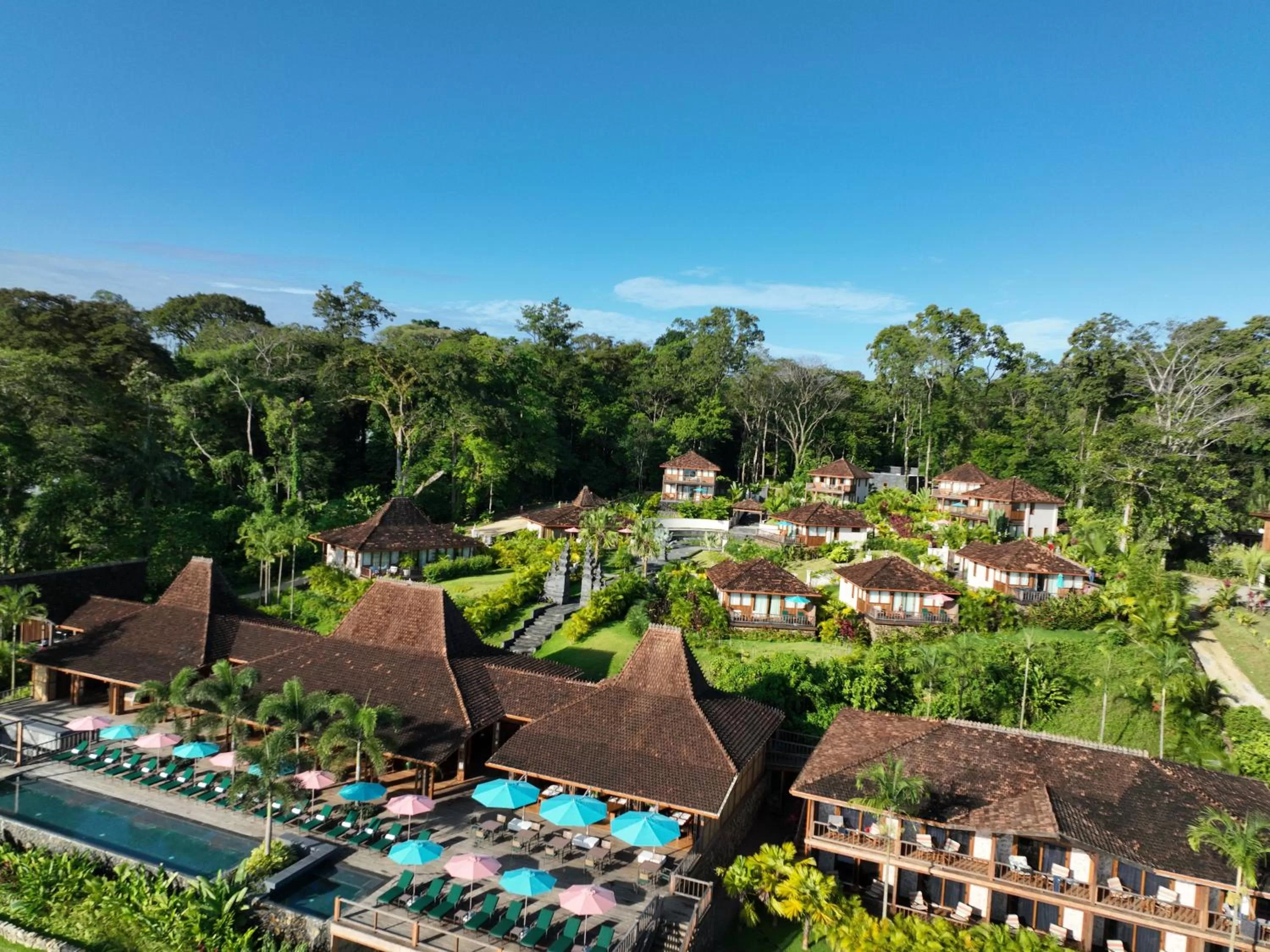 Bird's eye view in La Coralina Island House