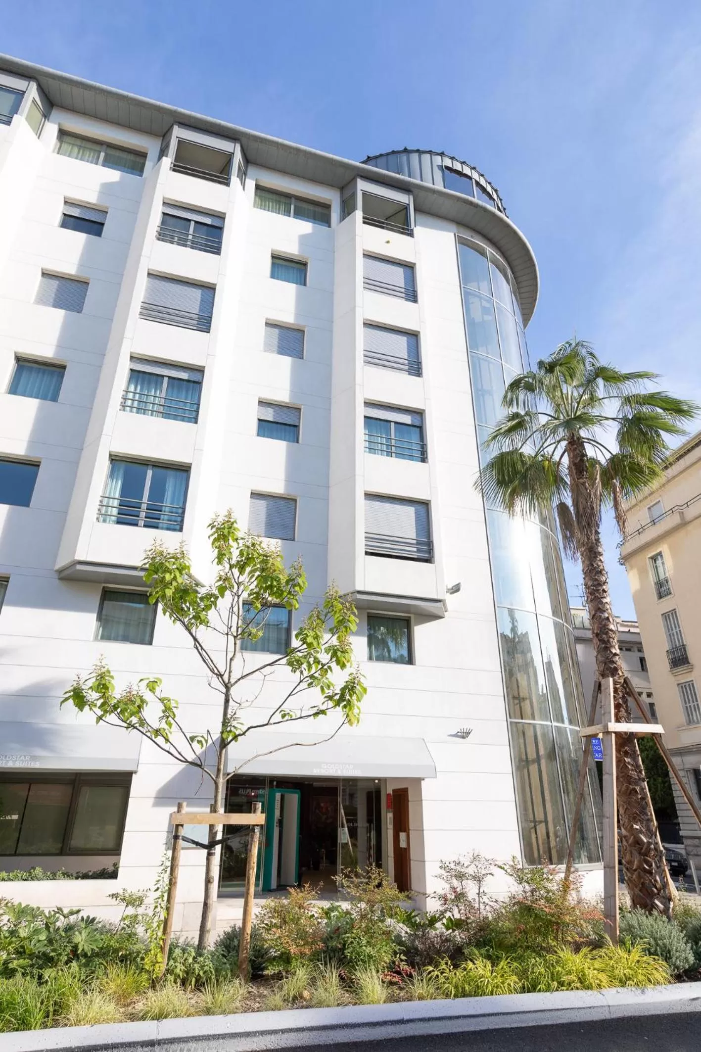 Property building in Goldstar Apartments & Suites