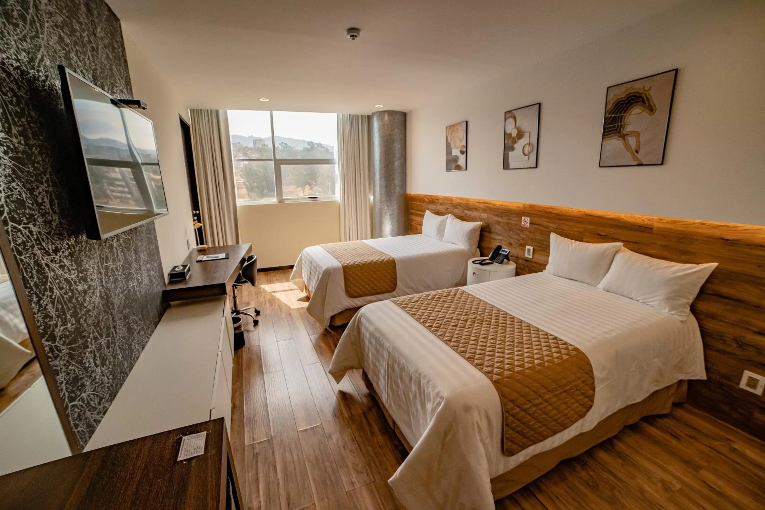 Bedroom, Bed in Hotel La Peonía