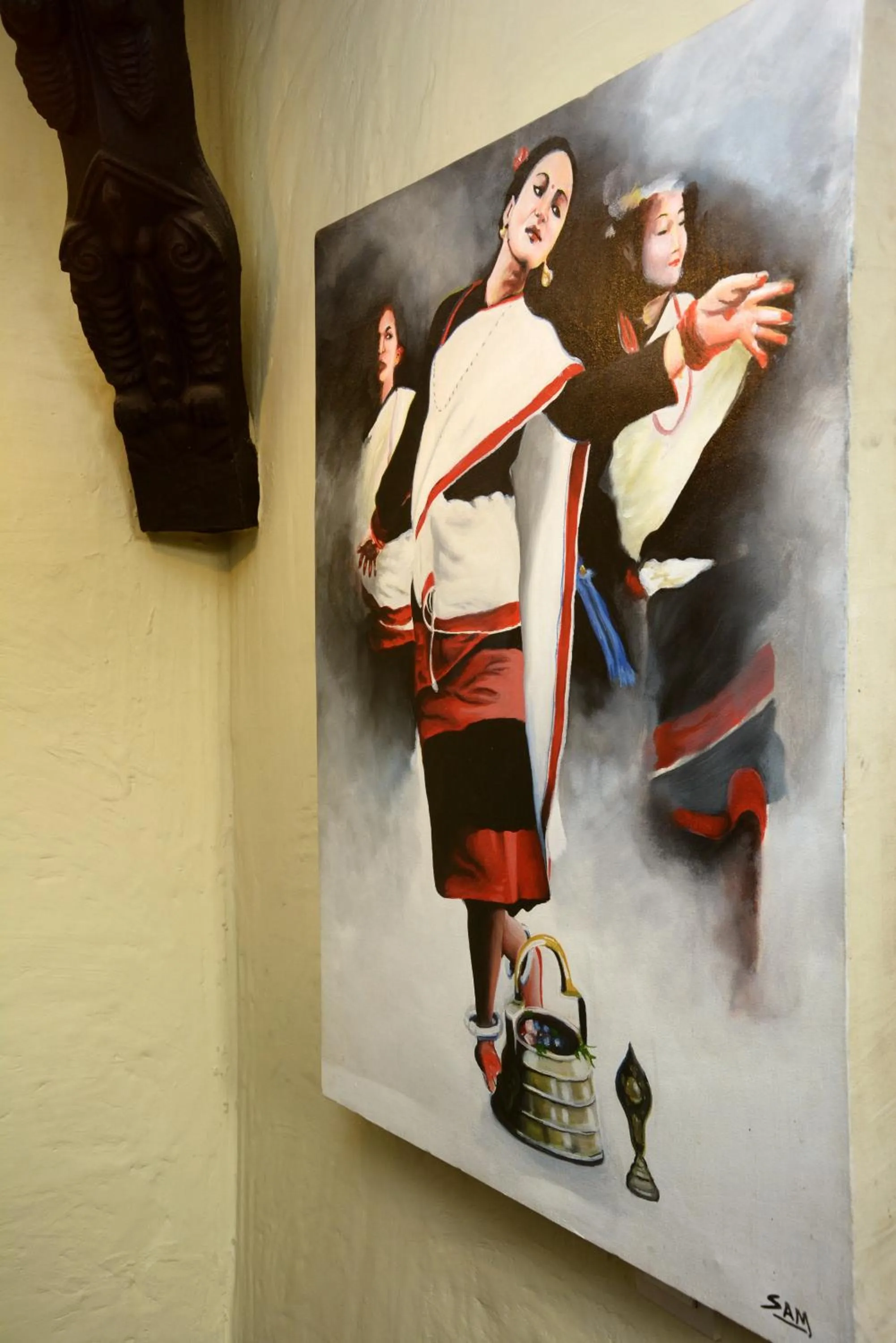 Decorative detail in Kasthamandap Boutique Hotel