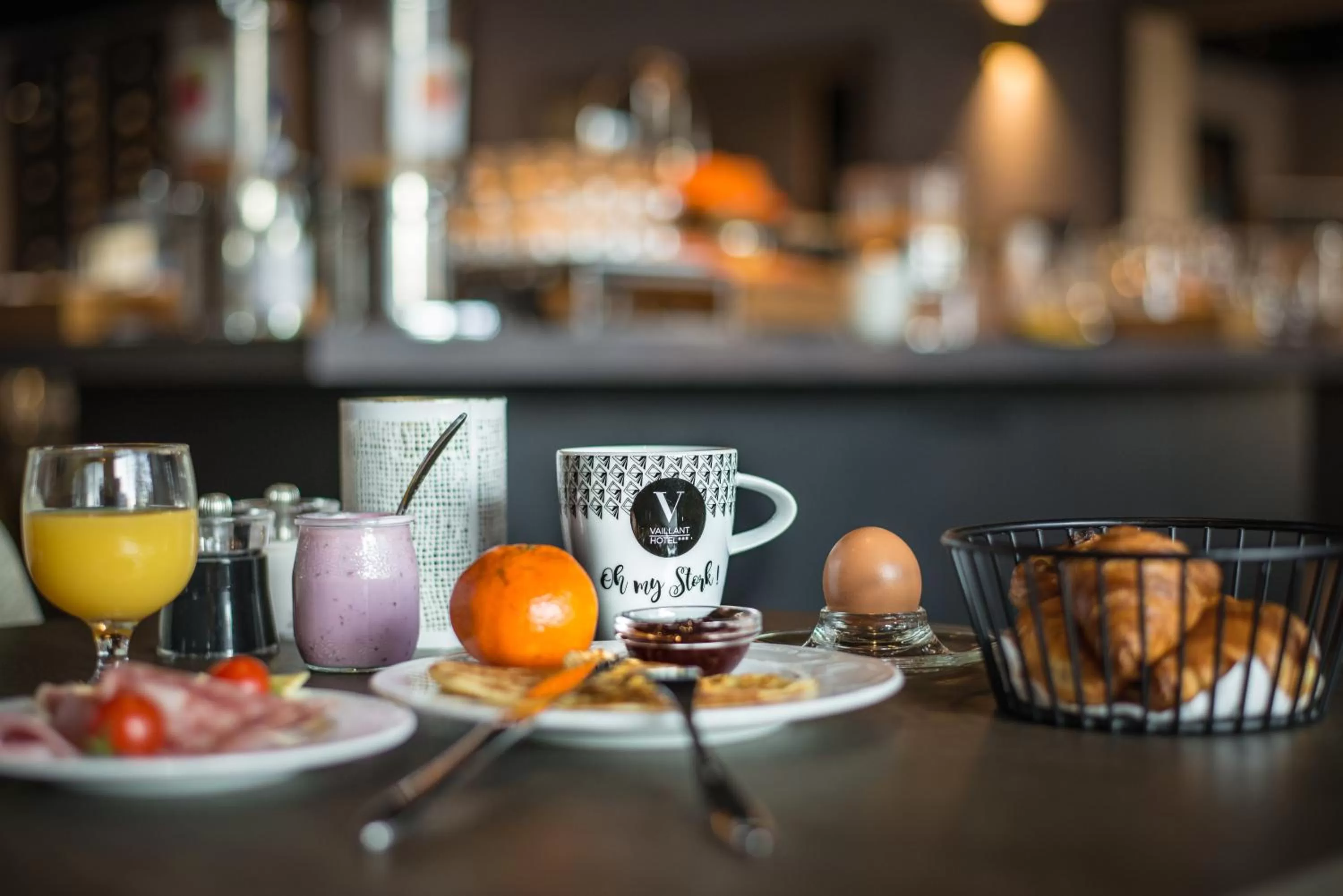 Buffet breakfast in Hôtel Restaurant Vaillant proche Europapark Rulantica