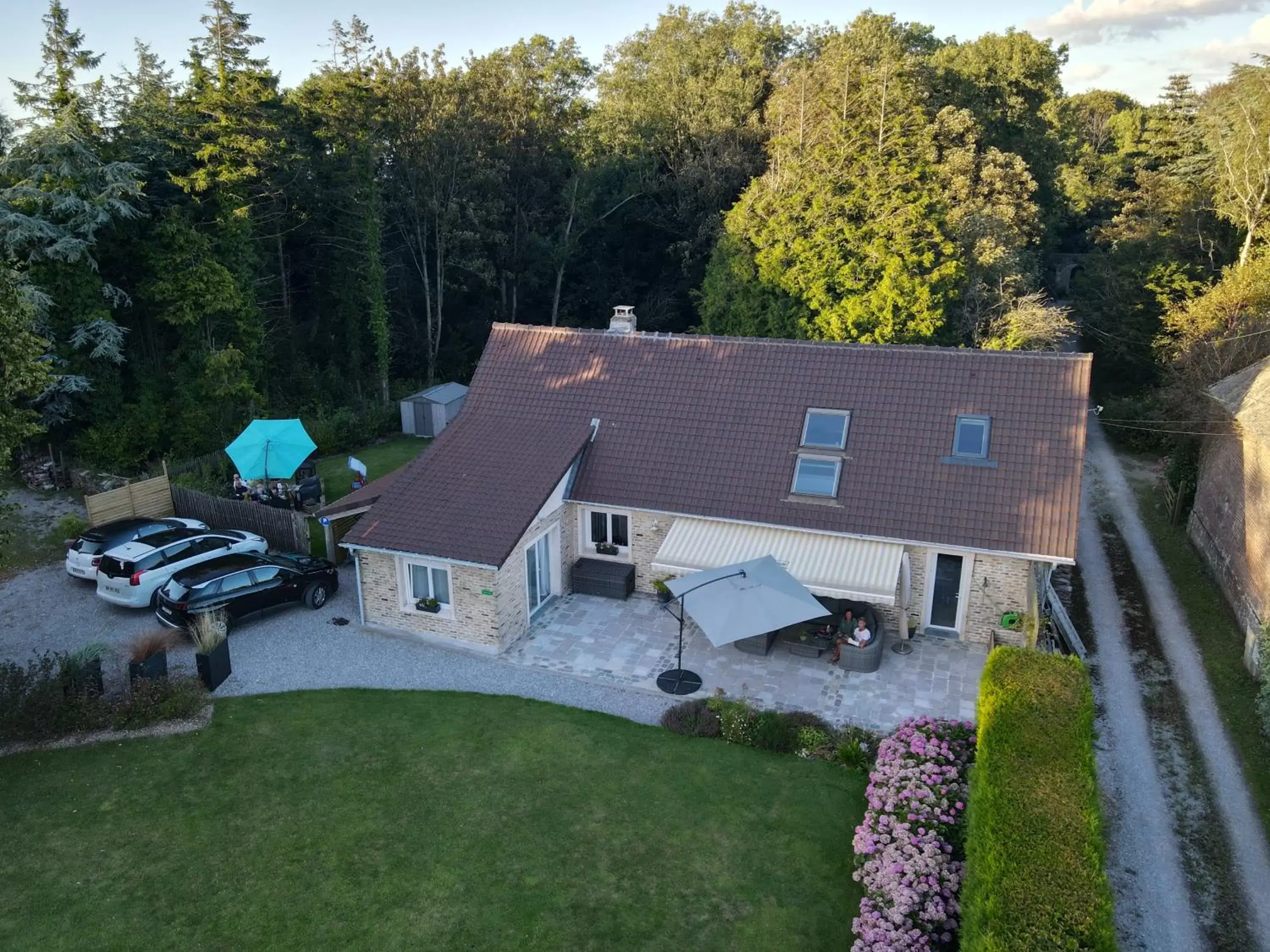 Bird's-eye View in Le Mas de la Rocherie Chambre d'hôtes "Référence"