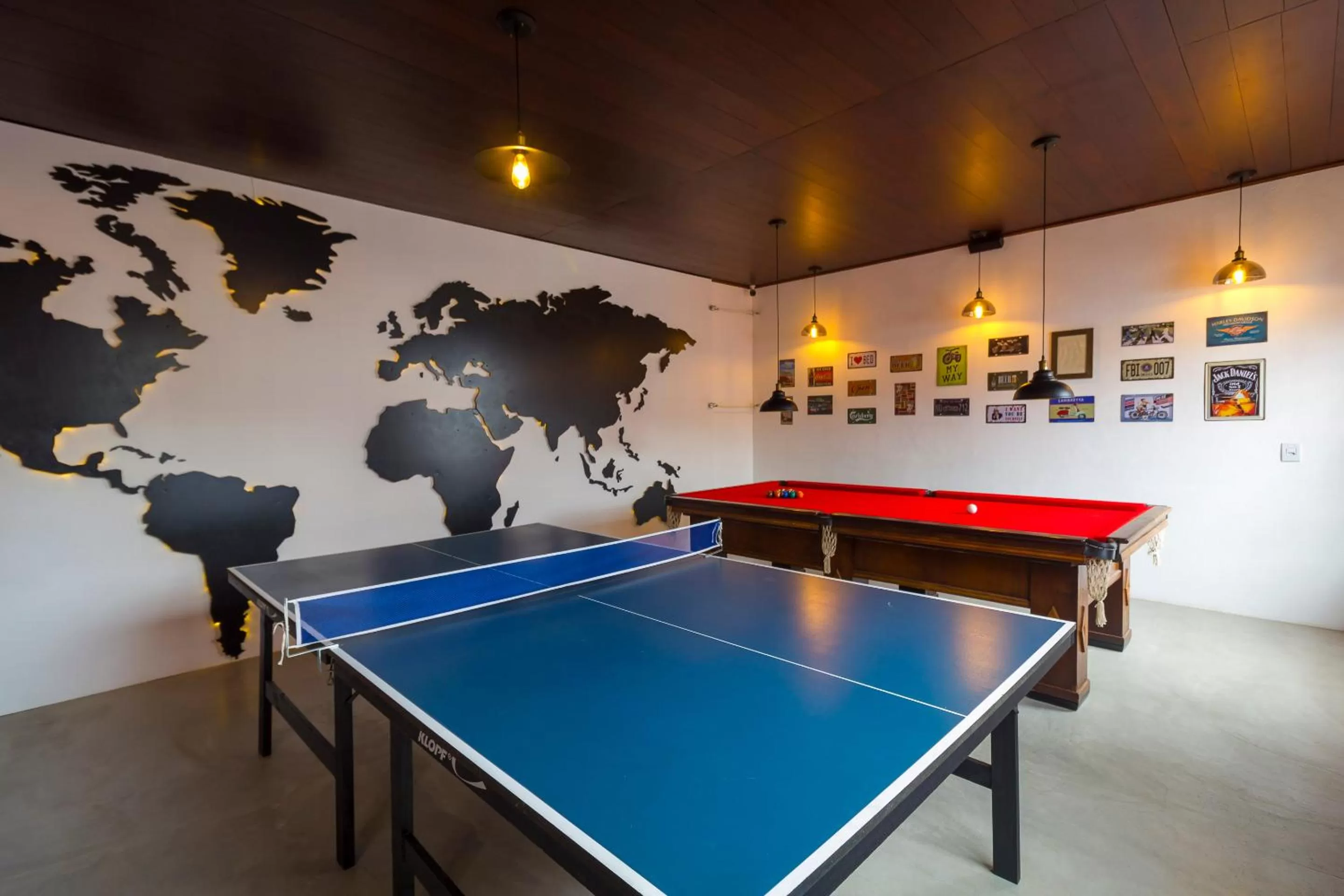 Table tennis in Pousada Aconchego