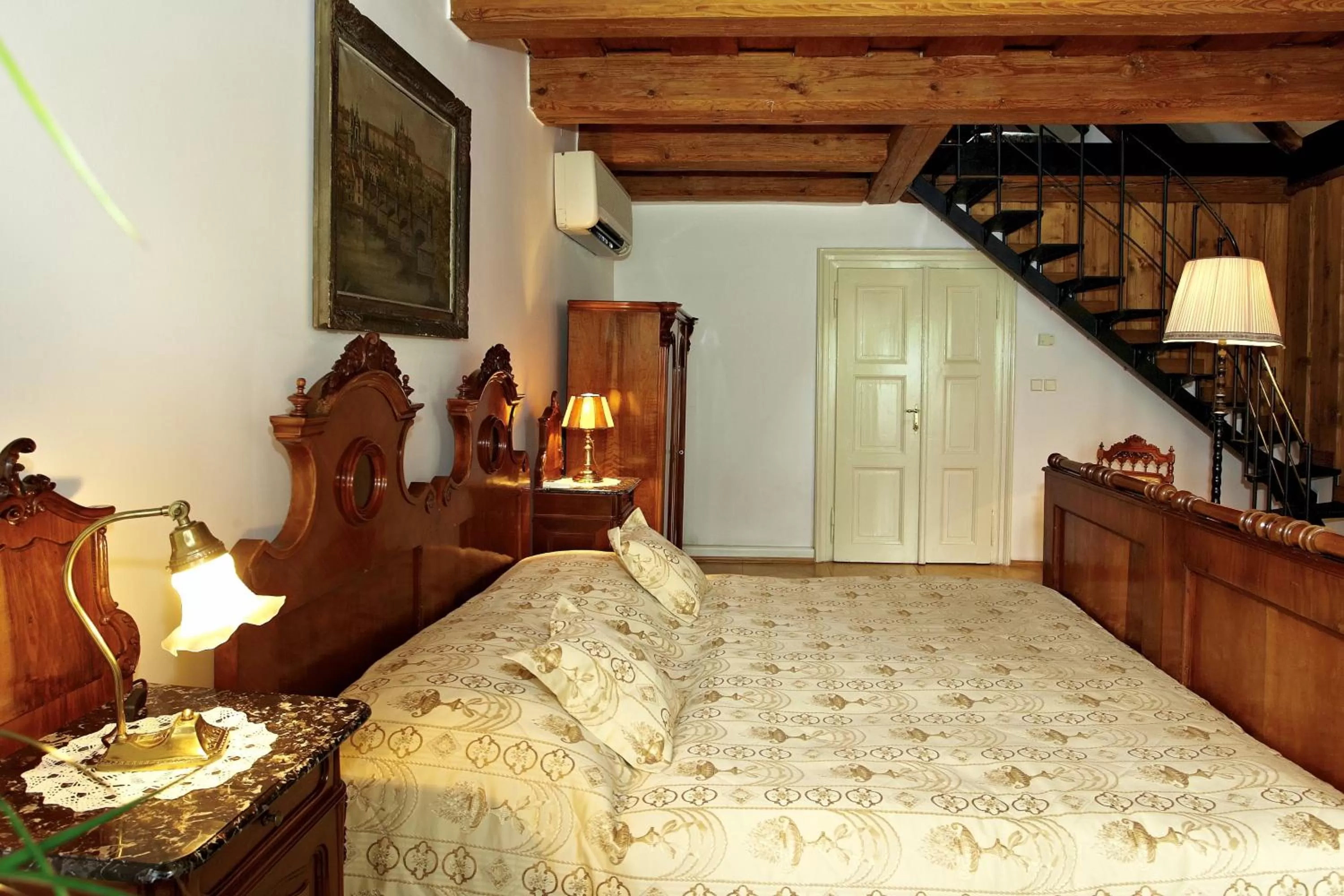 Bed in Grand Hotel Praha