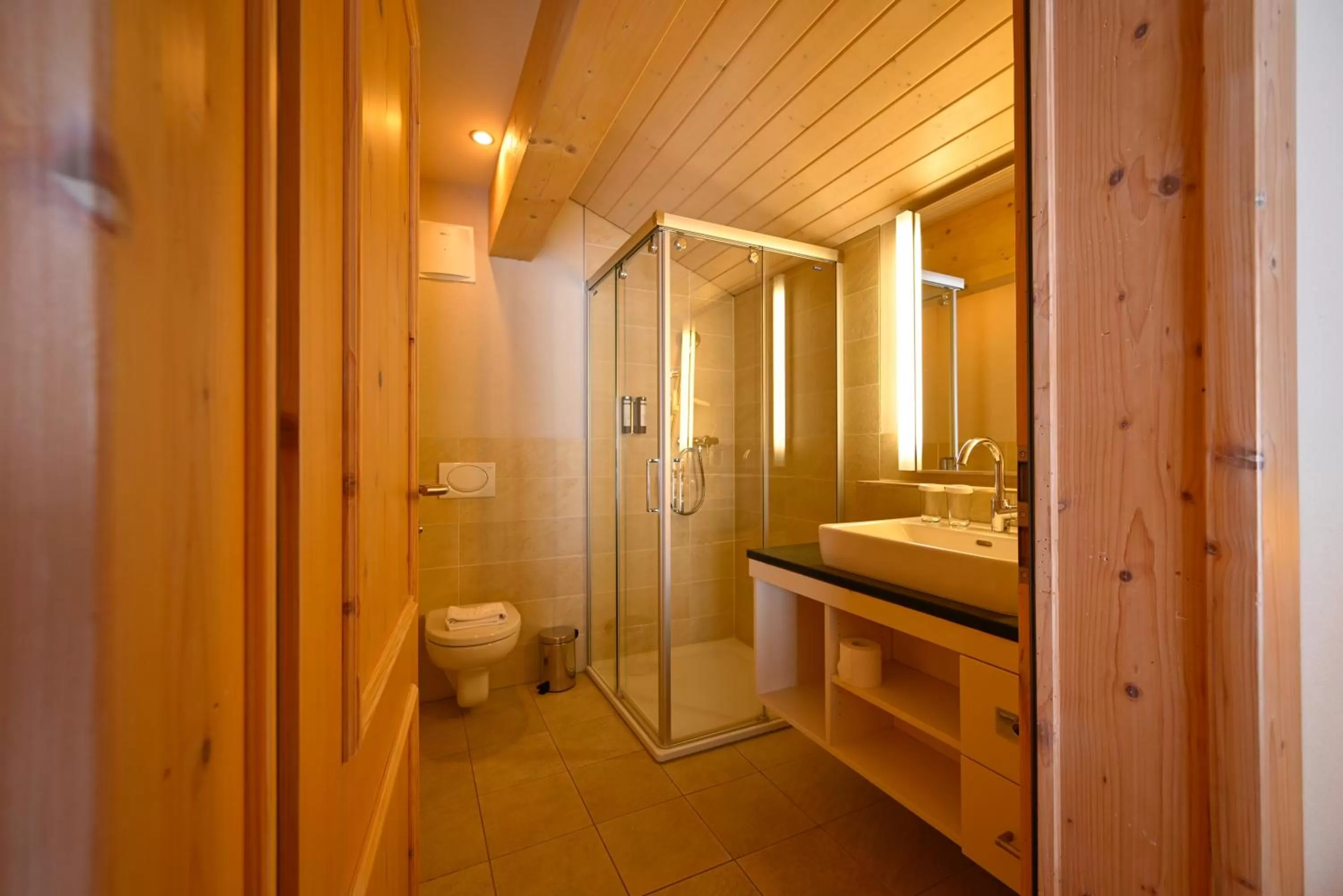 Bathroom in Romantik Hotel Schweizerhof