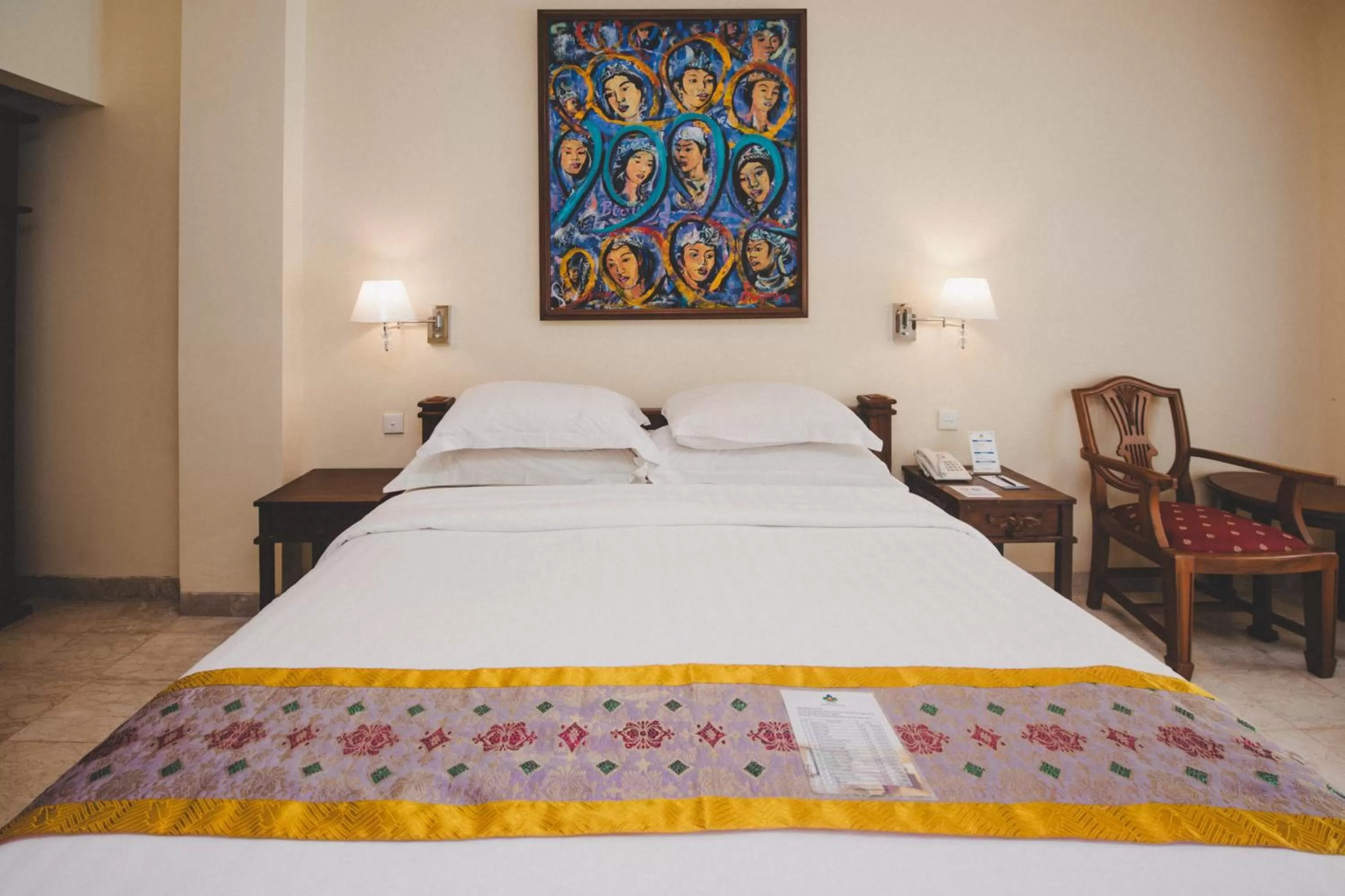 Bed in Hotel Kumala Pantai