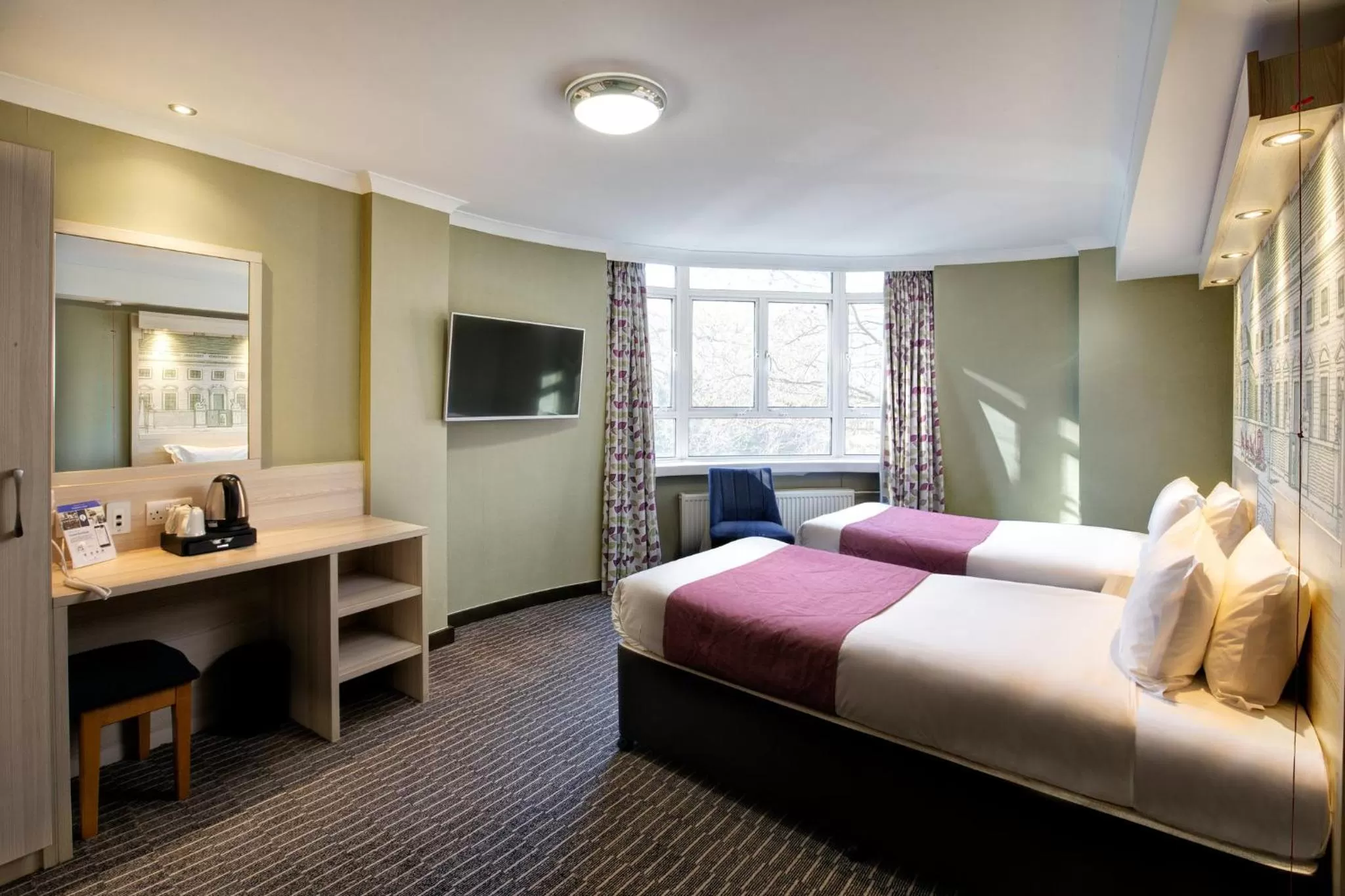 Photo of the whole room, Bed in President Hotel