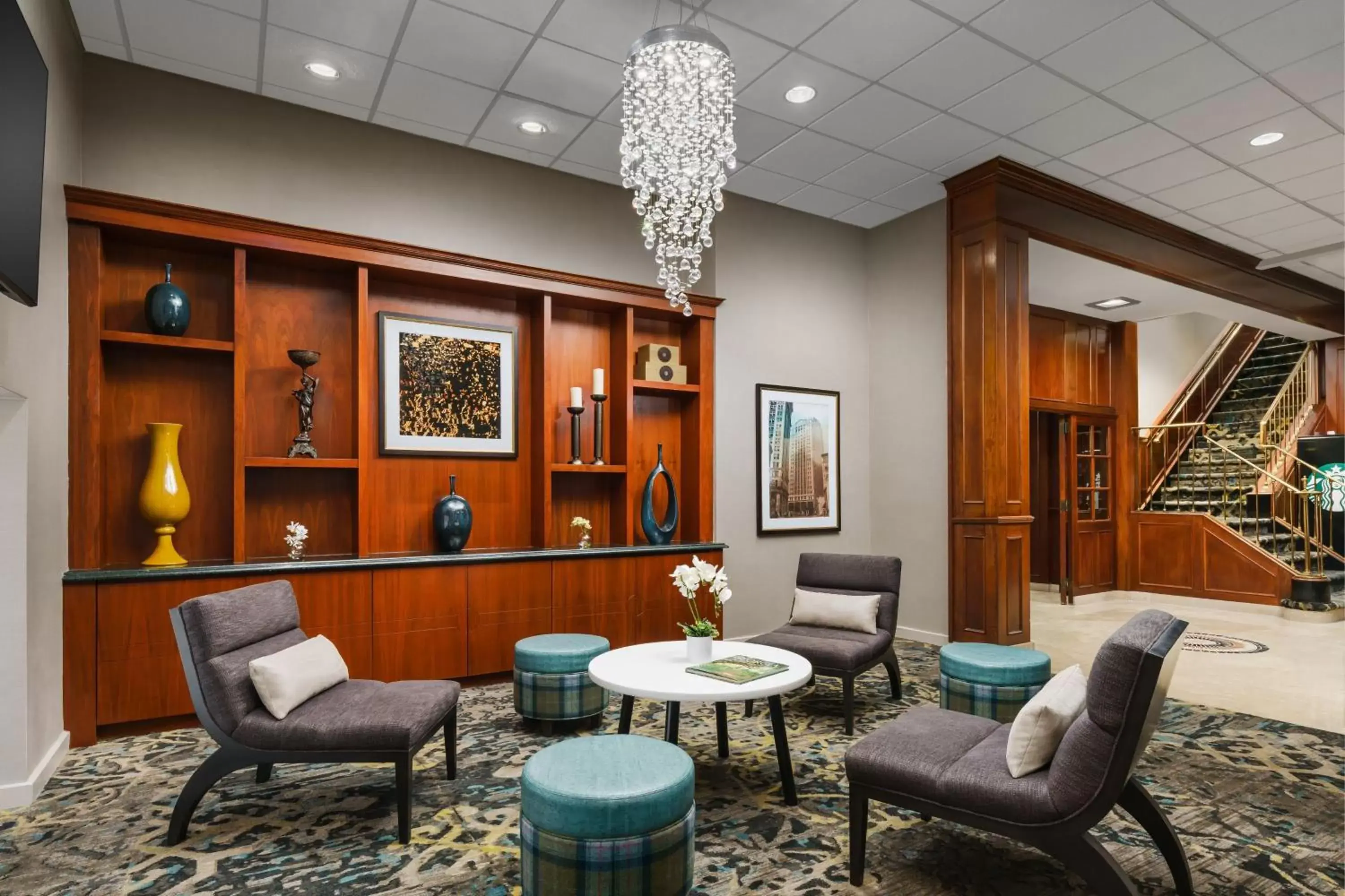 Lobby or reception, Lounge/Bar in Residence Inn Atlanta Downtown