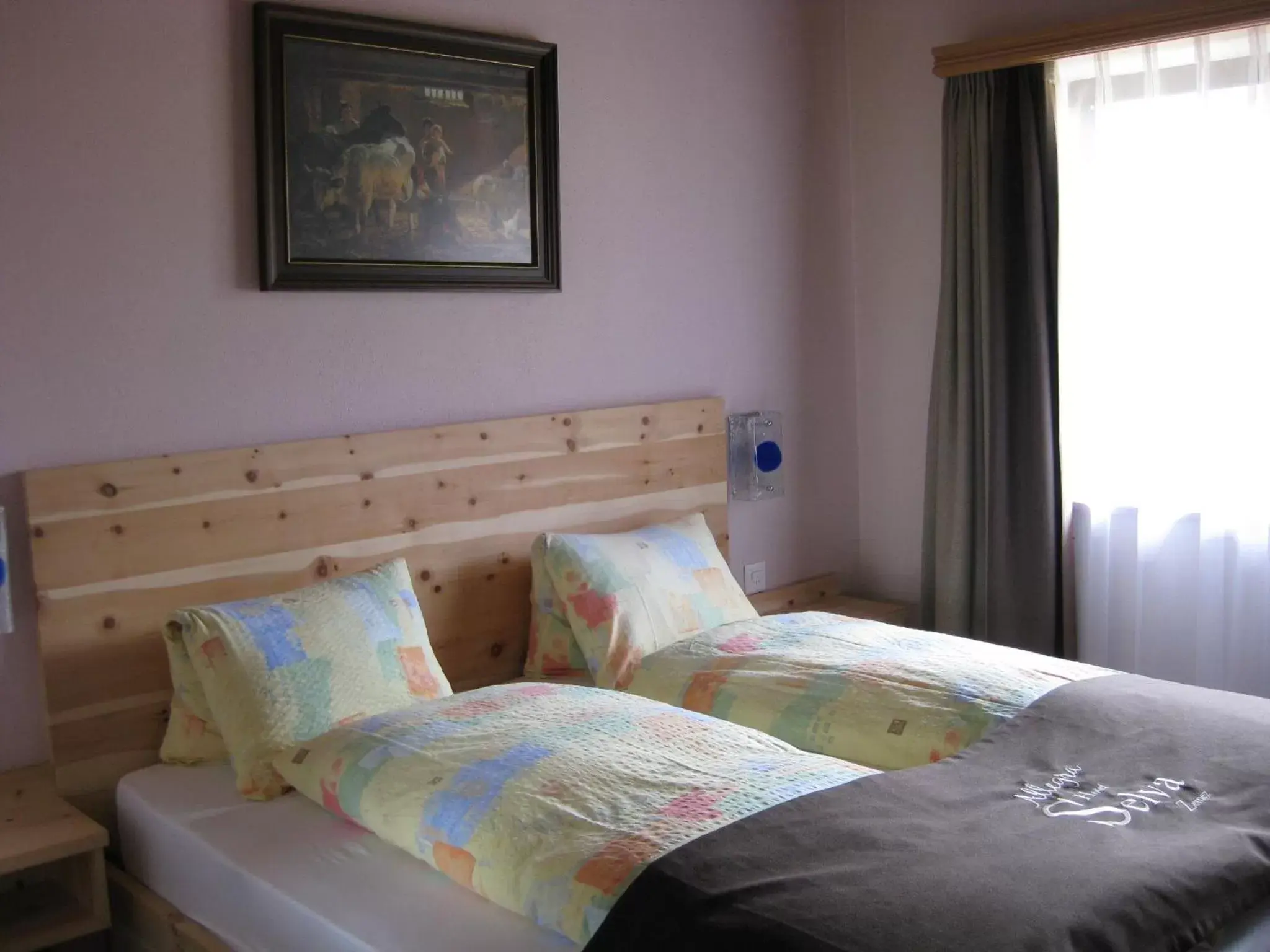 Bed in Hotel Pizzeria Selva