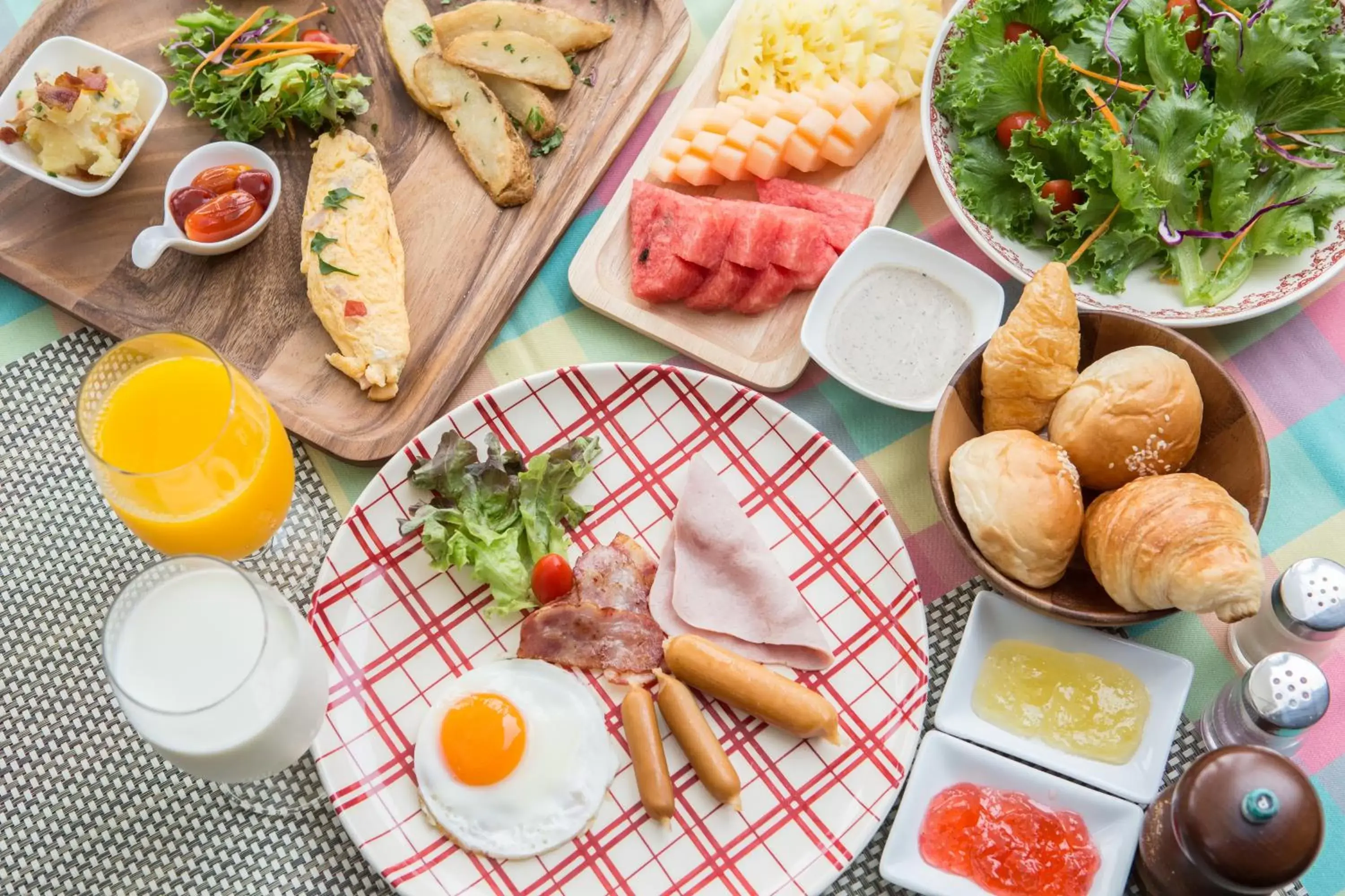 American breakfast in Maneechan Resort - SHA Extra Plus American breakfast in Maneechan Resort - SHA Extra Plus