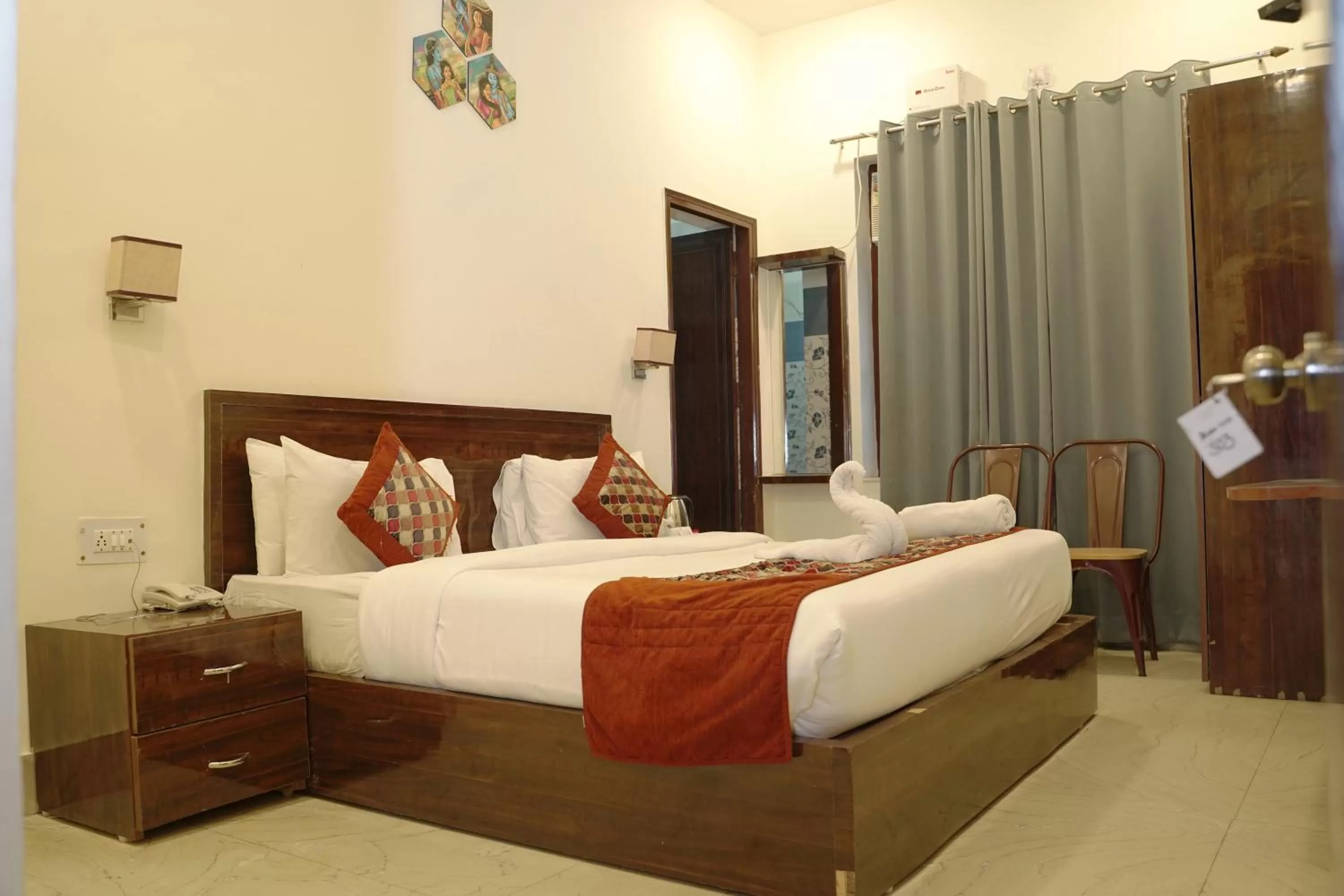 Bedroom, Bed in Indira Nikunj Rubystone Exotic