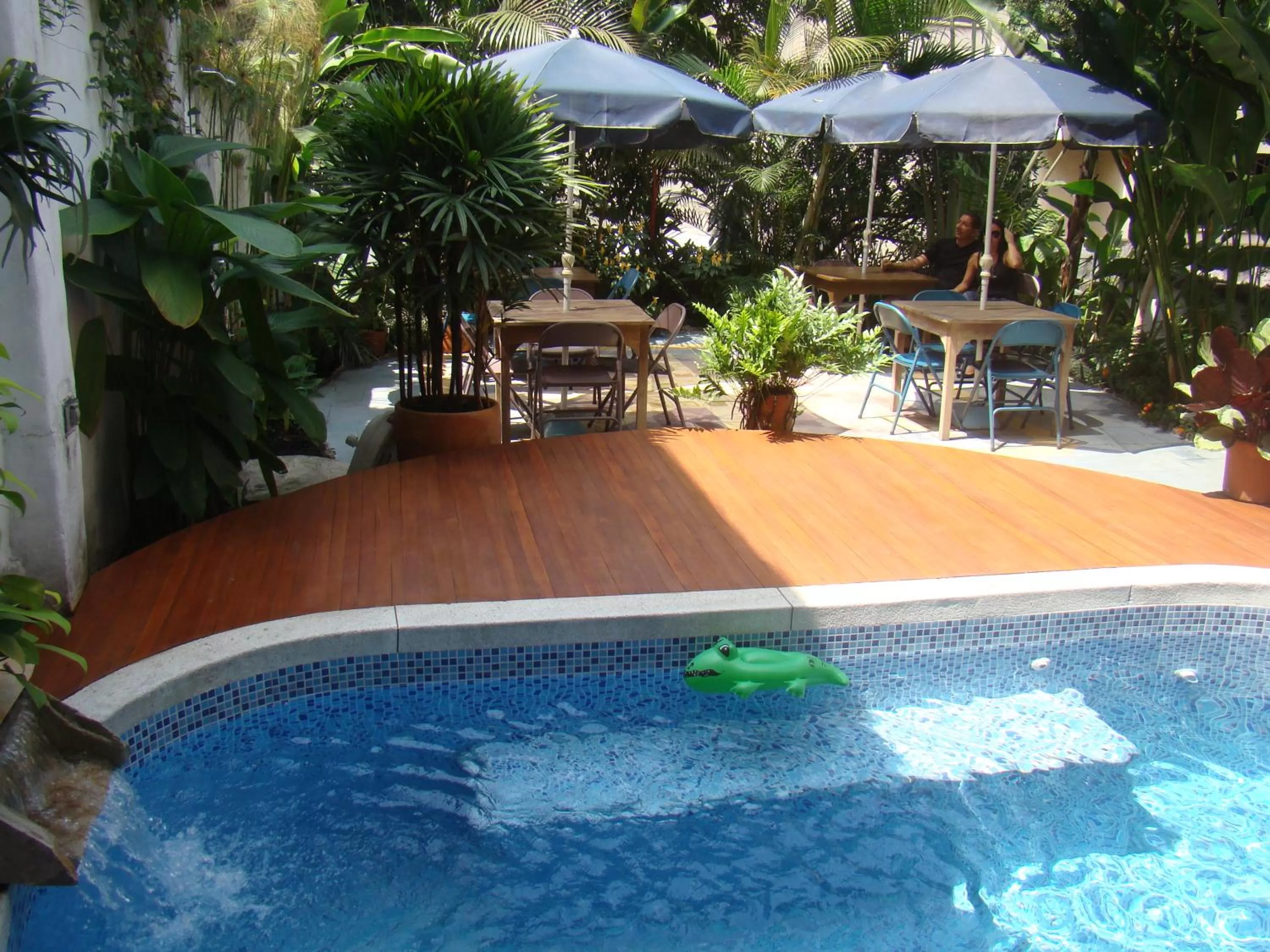 Swimming pool in Casa Hotel Jardin Azul