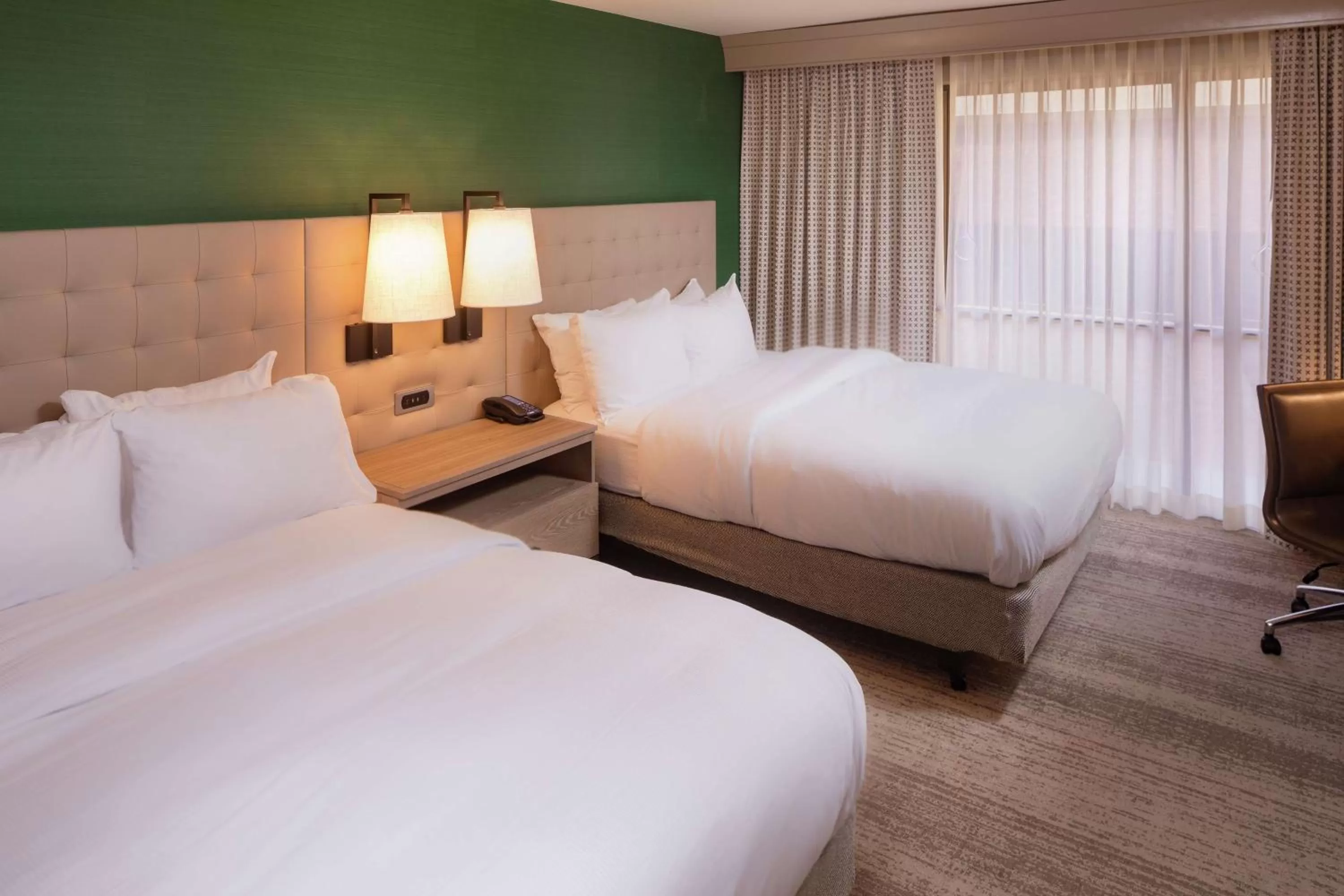 Queen Room with Two Queen Beds and Roll In Shower in Hilton Birmingham Downtown at UAB