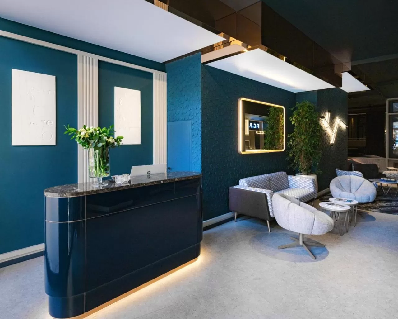 Lobby or reception in Axis Porto Club Aliados