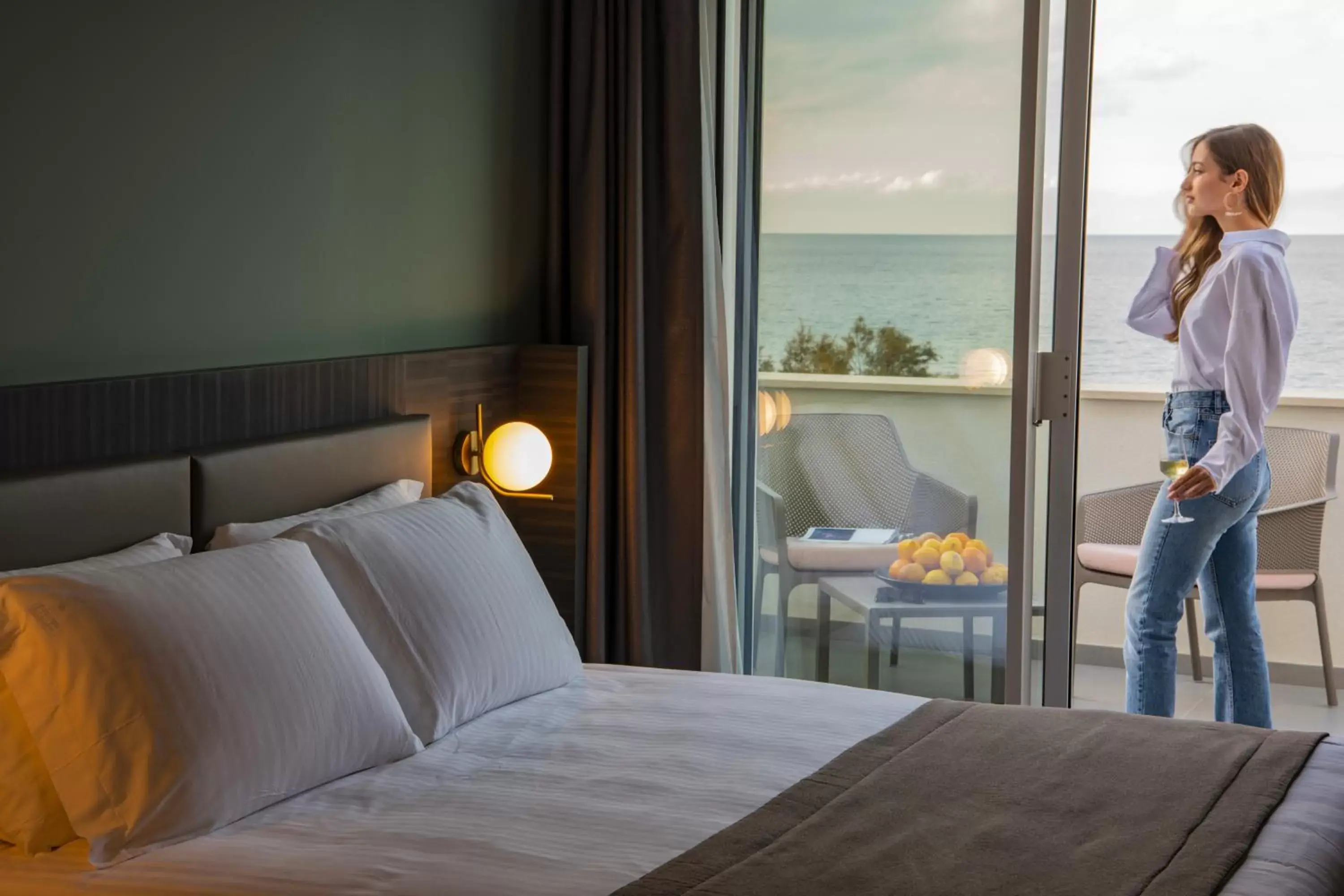 Bed in Resort La Battigia Beach & Spa