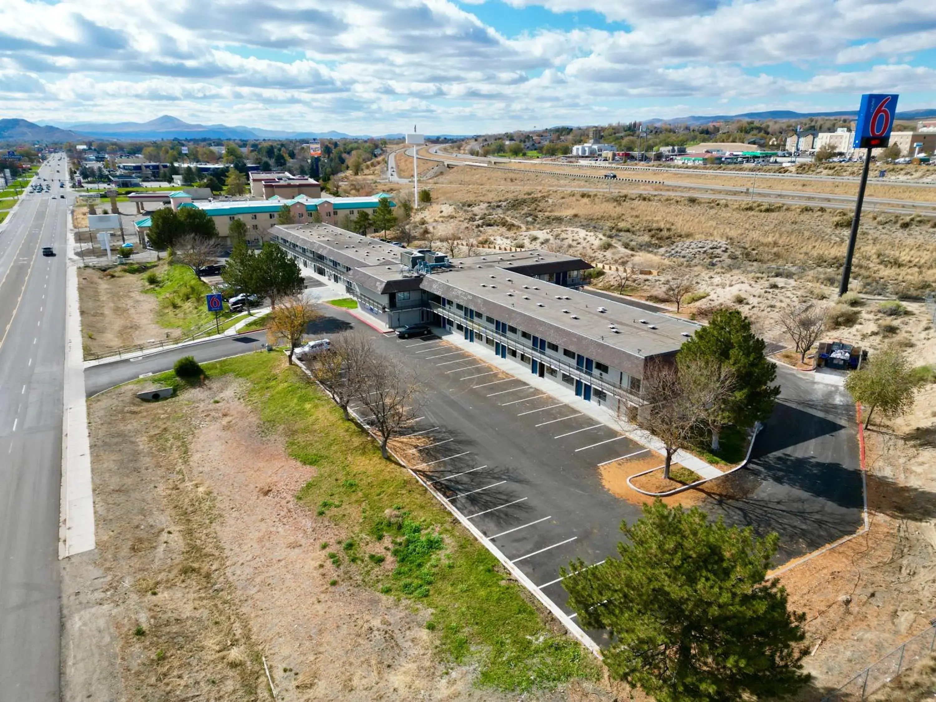 Property building, Bird's-eye View in Motel 6-Elko, NV