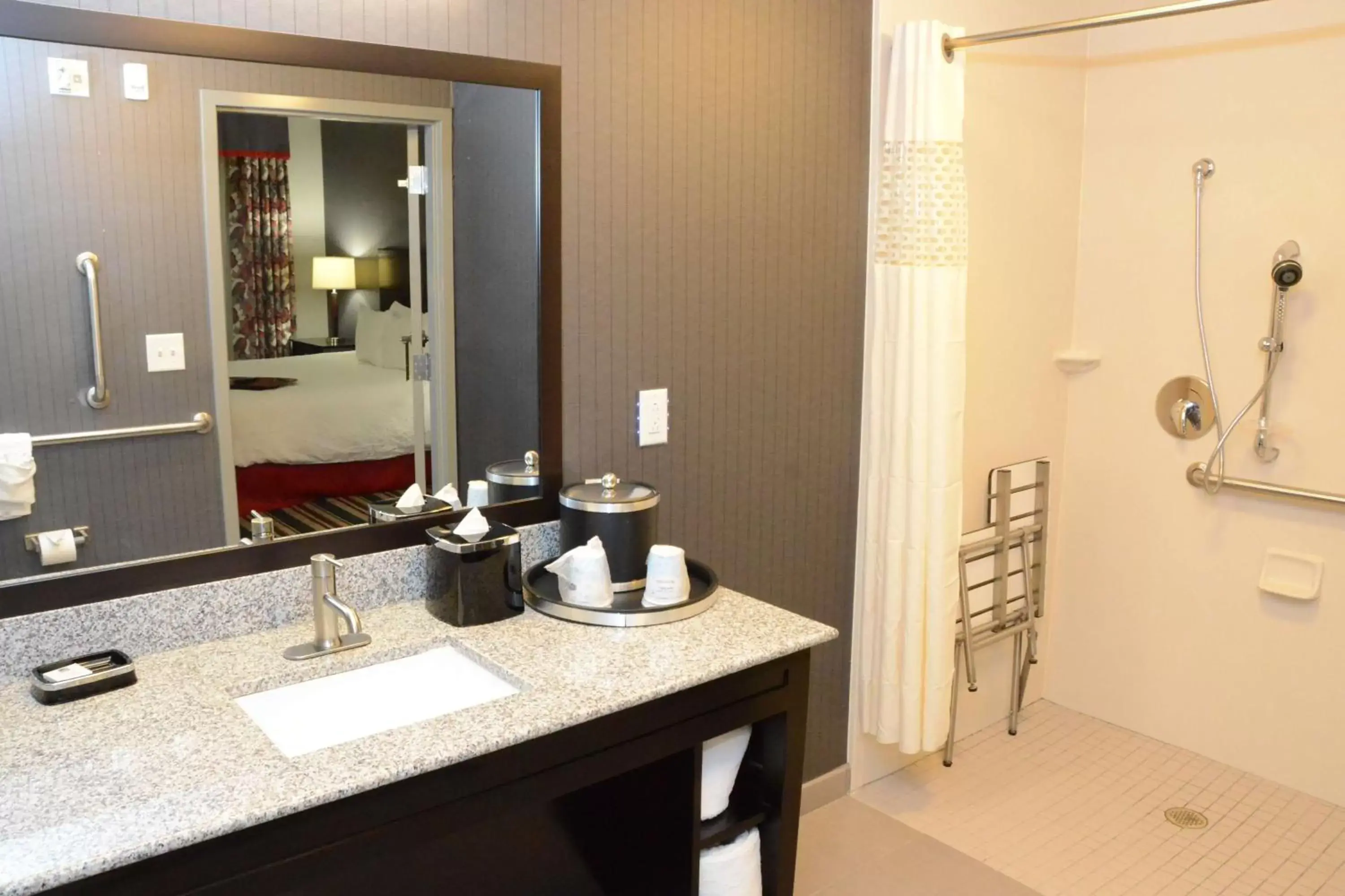 Bathroom in Hampton Inn & Suites Albany at Albany Mall