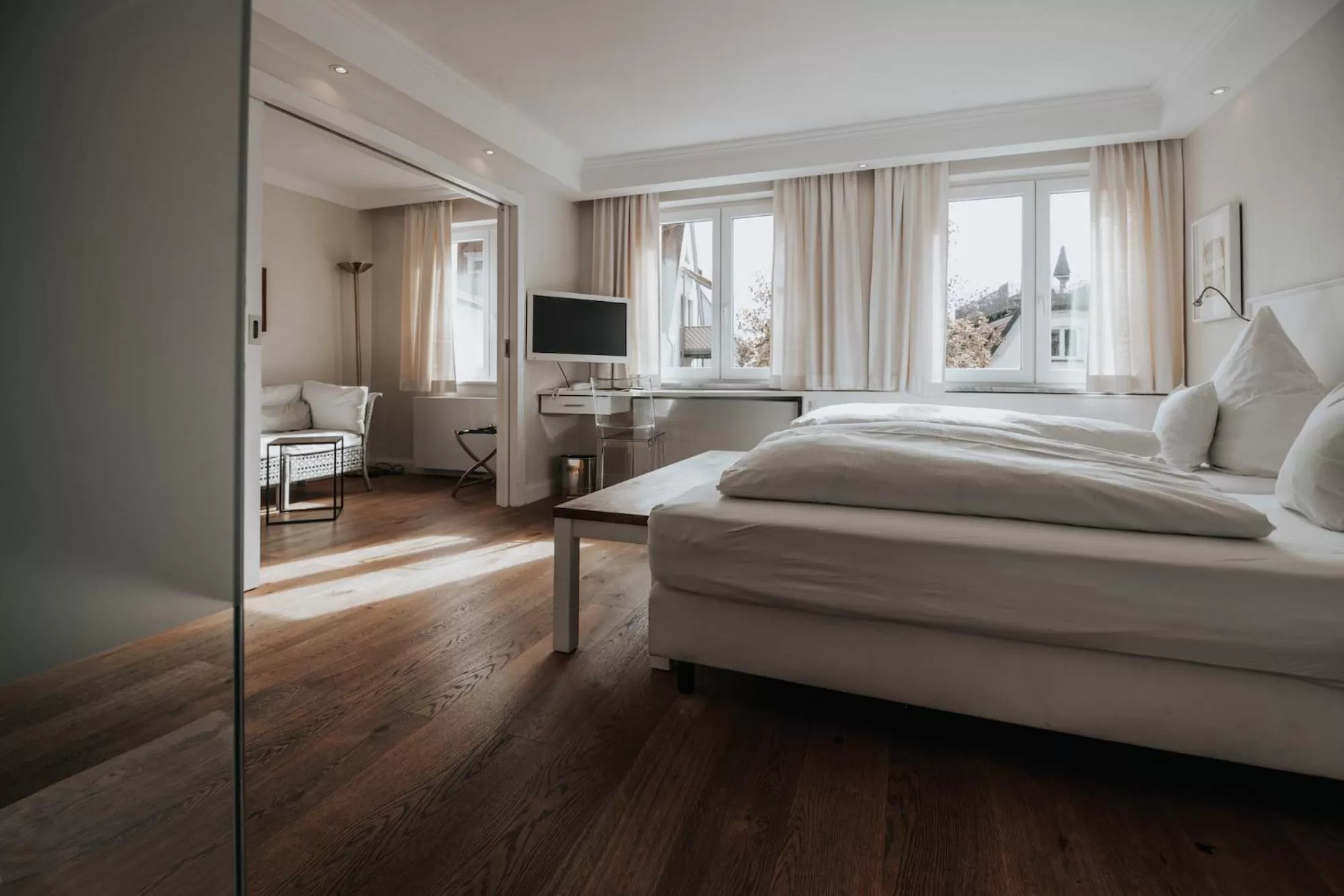 Bedroom, Bed in Boutique Hotel am Rathaus - Reblaus