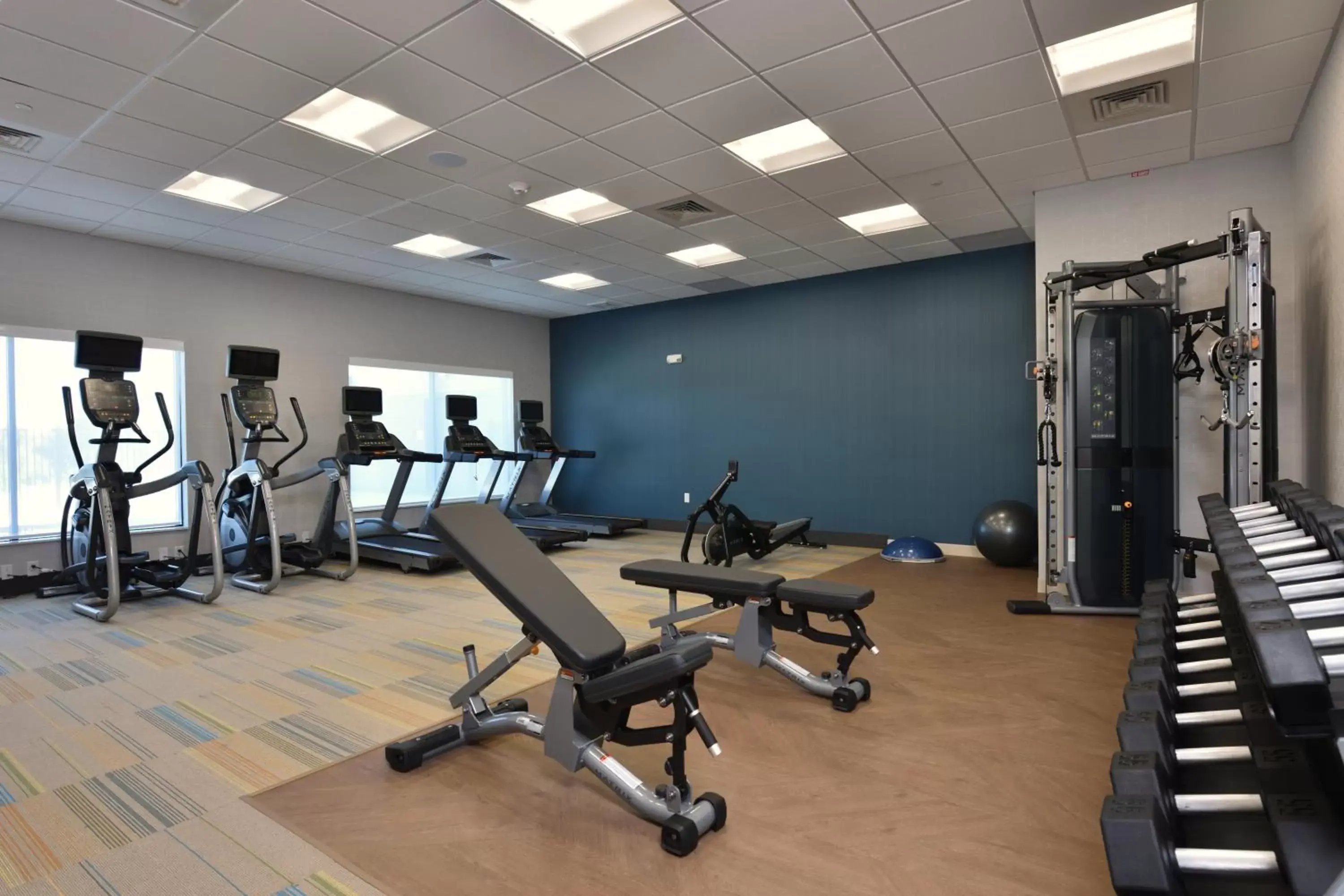 Fitness centre/facilities, Fitness Center/Facilities in Holiday Inn Express & Suites - Houston North - Woodlands Area, an IHG Hotel