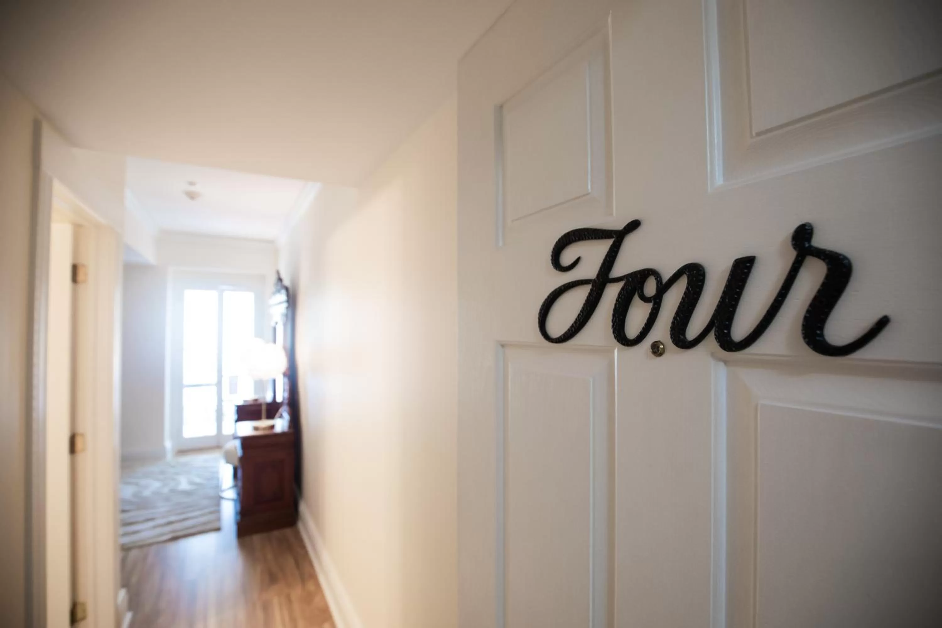 Bed in Elaine's Cape May Boutique Hotel