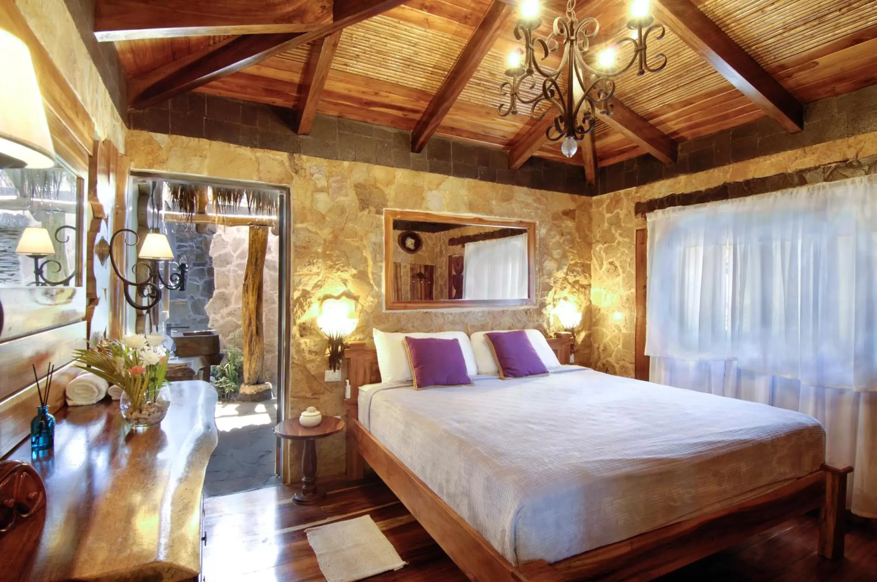 Bedroom, Bed in Ocho Artisan Bungalows
