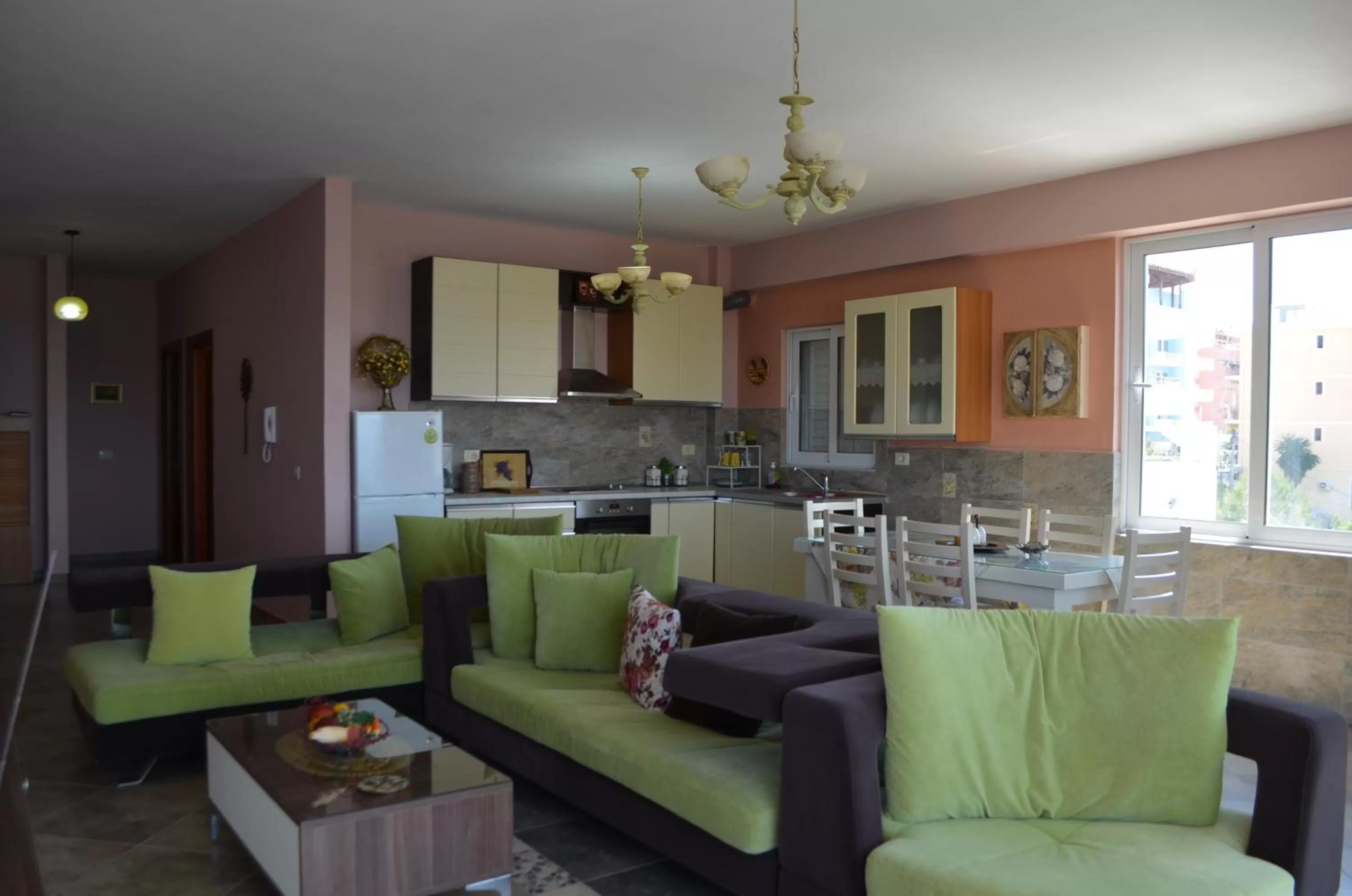 Living room, Kitchen/Kitchenette in Jelena's Luxury Apartments