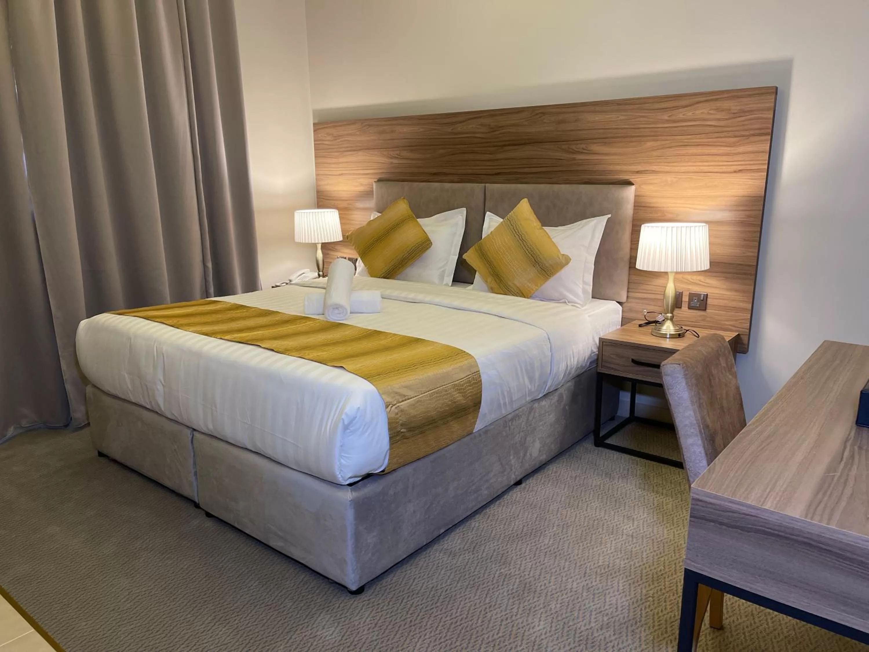 Bedroom, Bed in Vital House Apartments