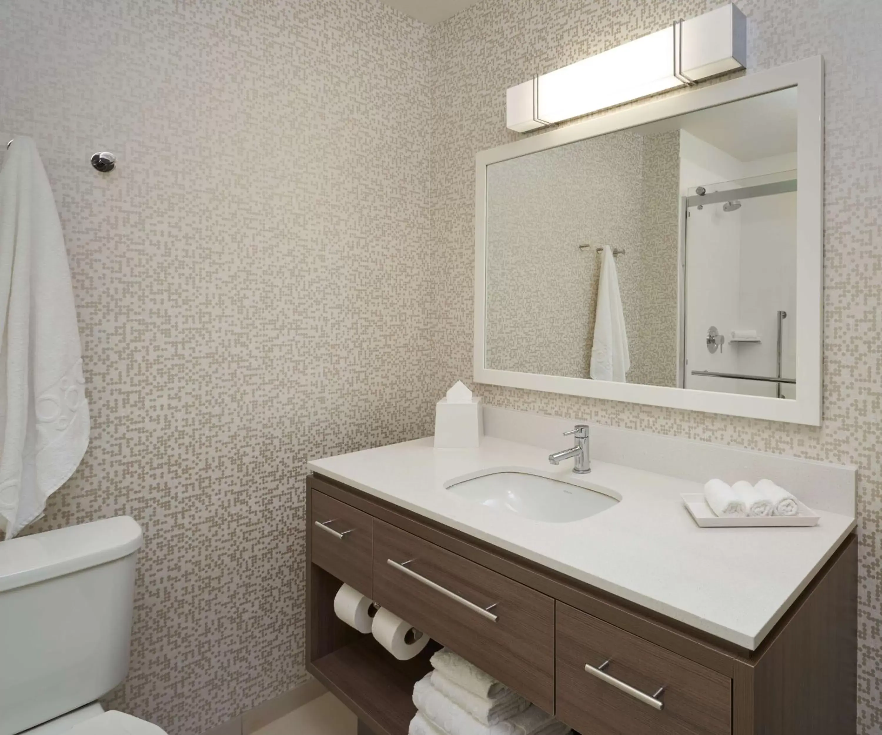 Bathroom in Home2 Suites By Hilton Ft. Lauderdale Downtown, Fl