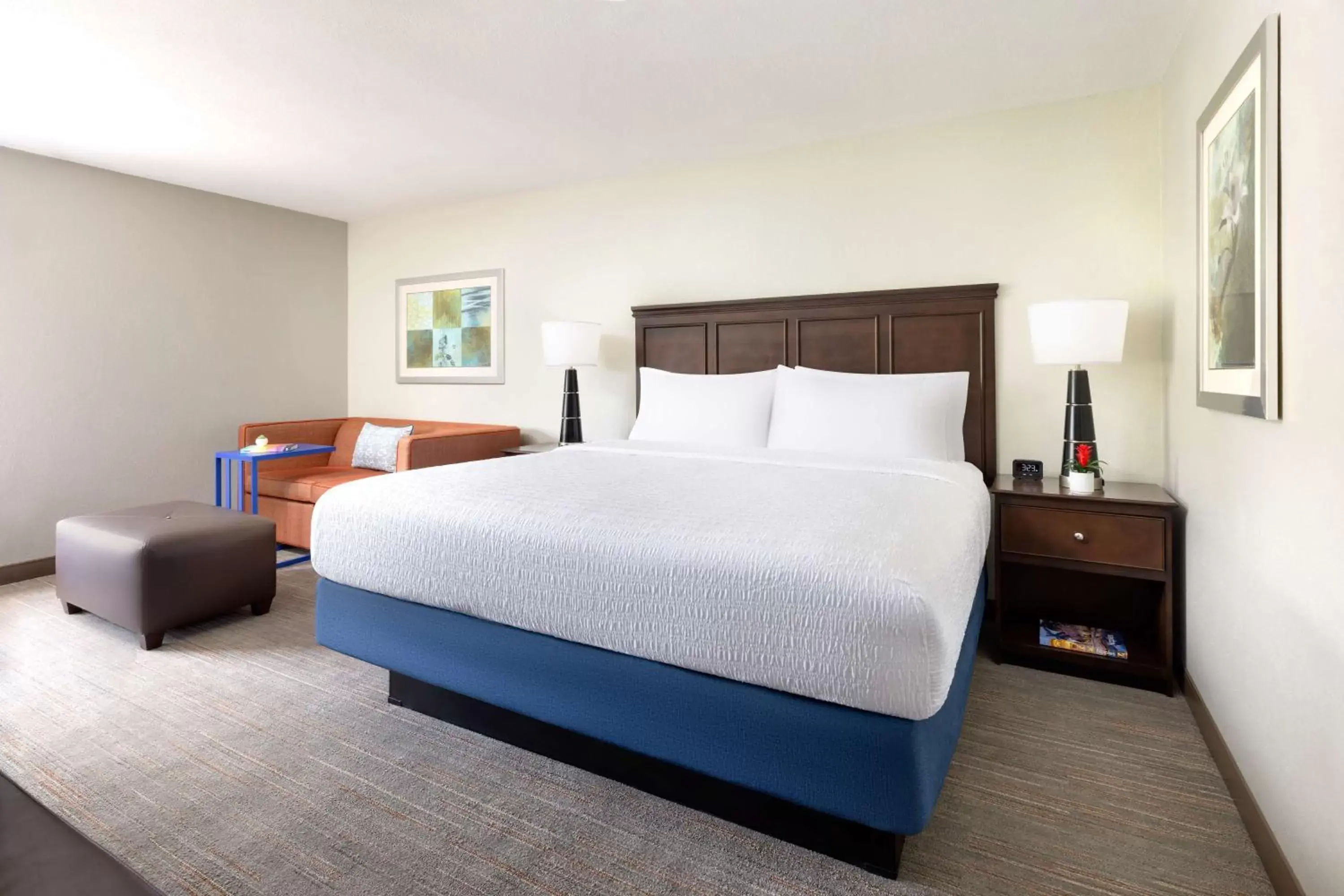 Living room, Bed in Hampton Inn Naples-Central