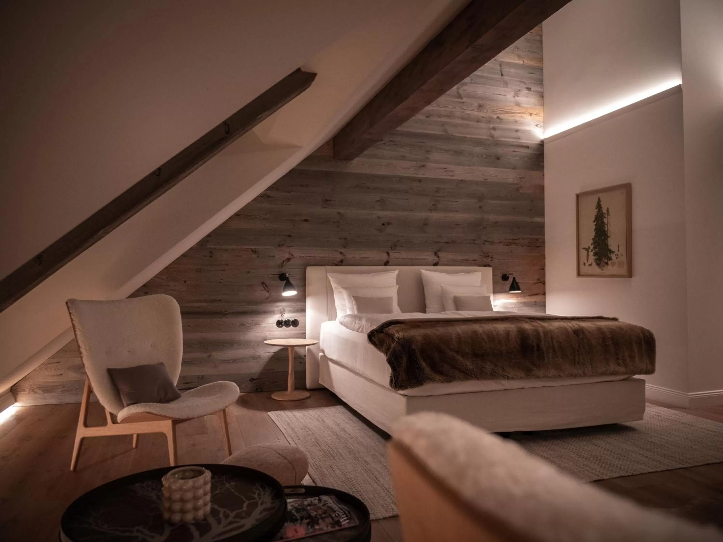 Bed in Alpenloge Design Hotel