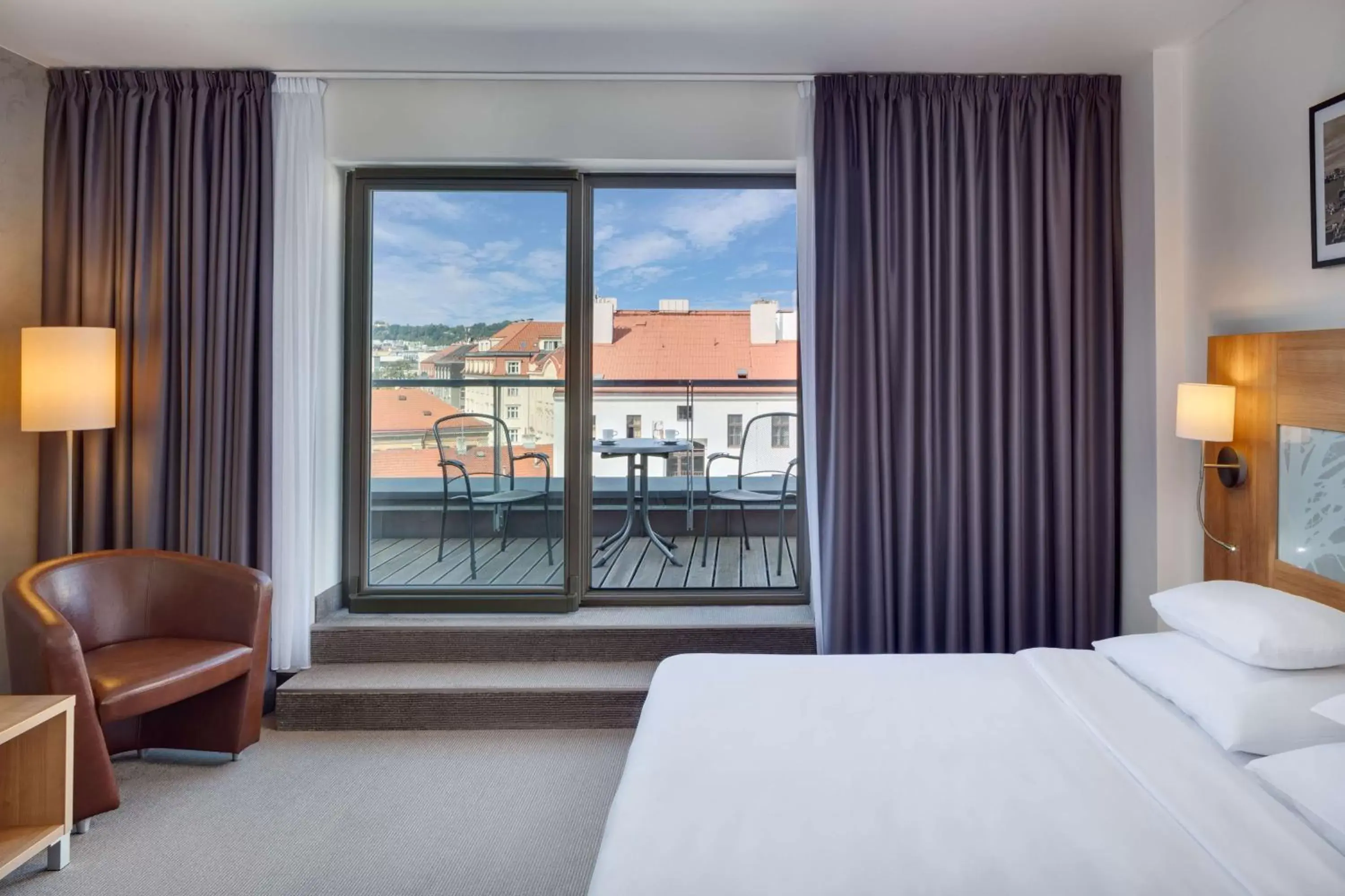 Inner courtyard view in Hermitage Hotel Prague